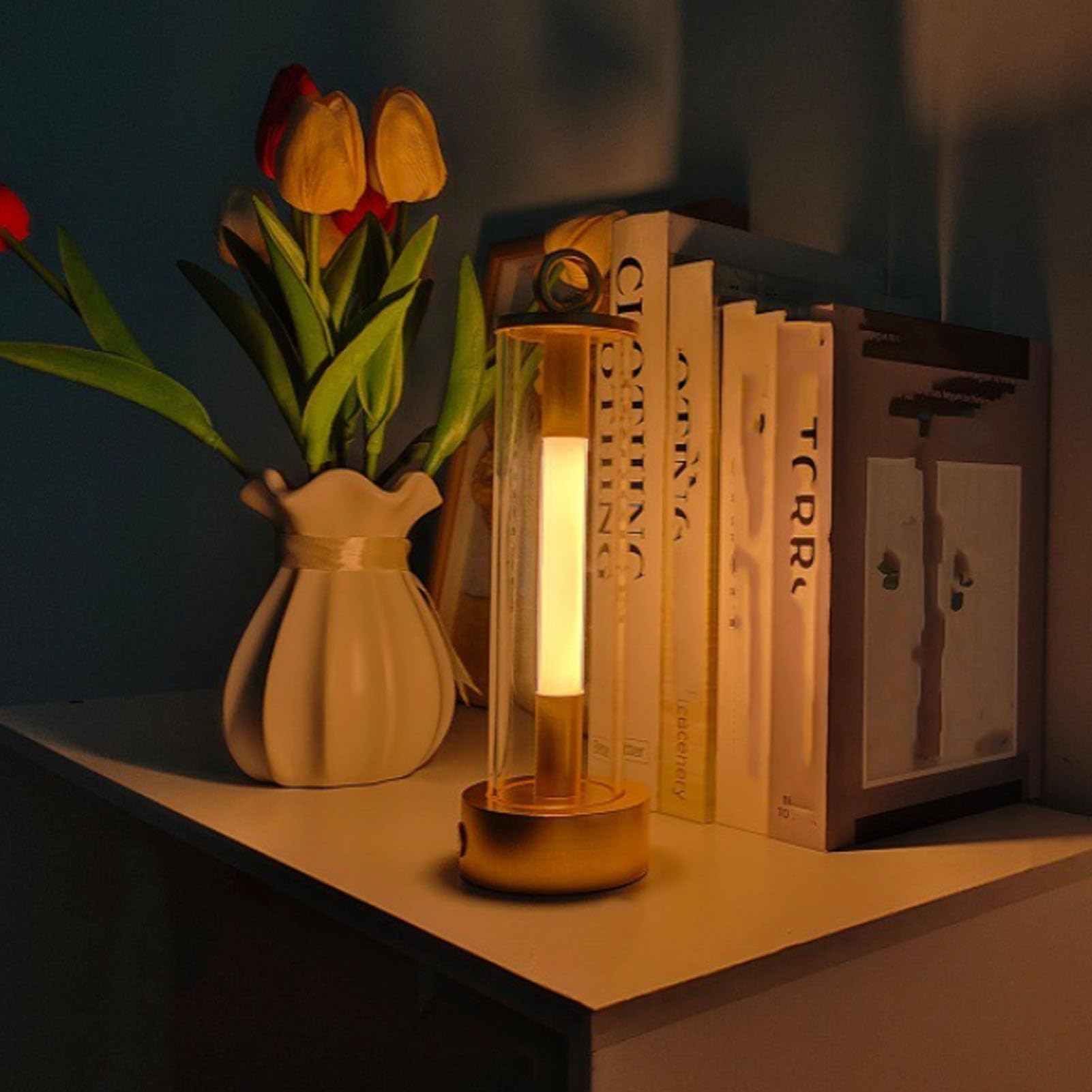 Trådløs LED-lampe – Dimmbar med Touch | Kompakt og Bærbar for Hjem og Reise
