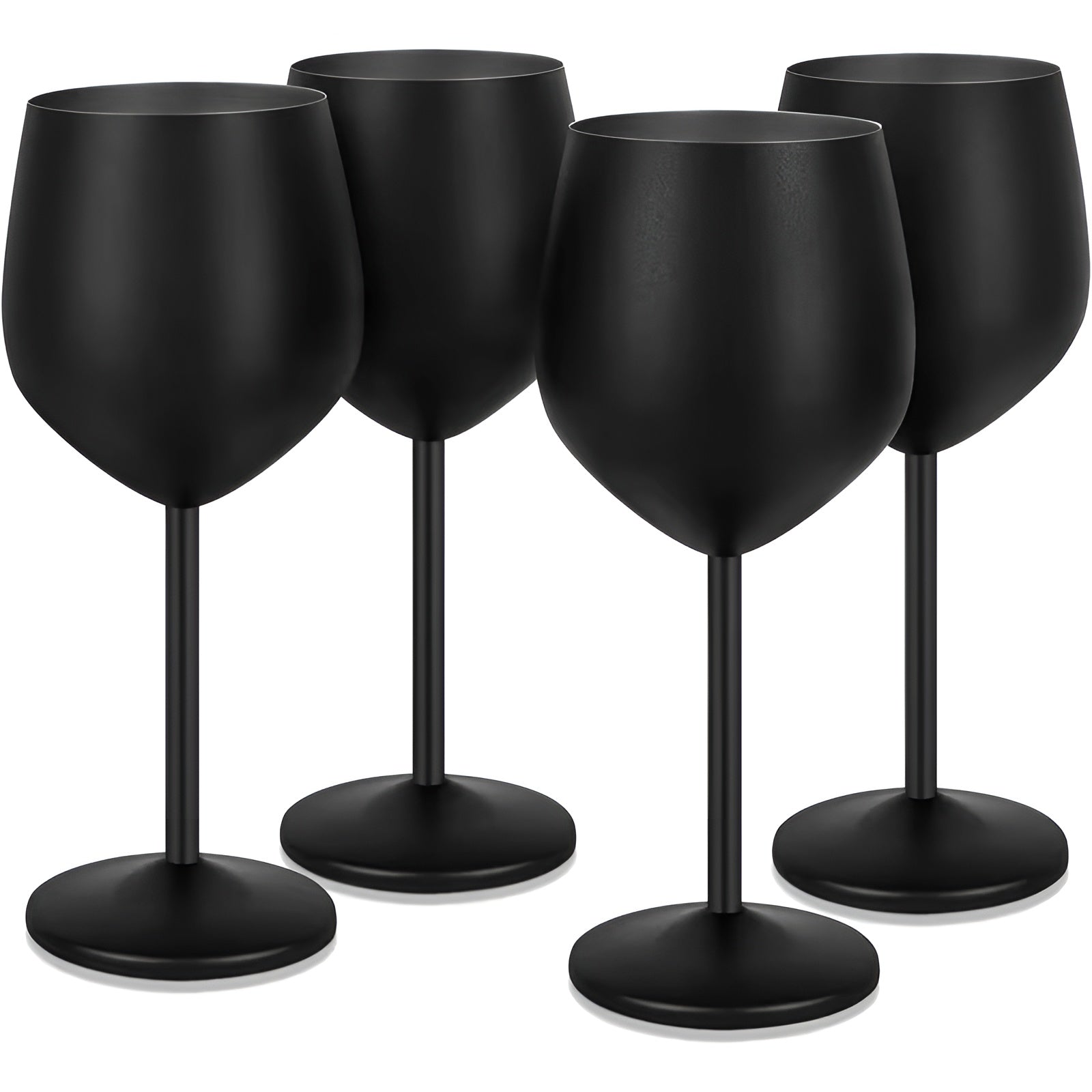 Vinglass i Rustfritt Stål – Bruddsikkert og Stilrent | Perfekt for Utendørsbruk, Reiser og Hjemmet