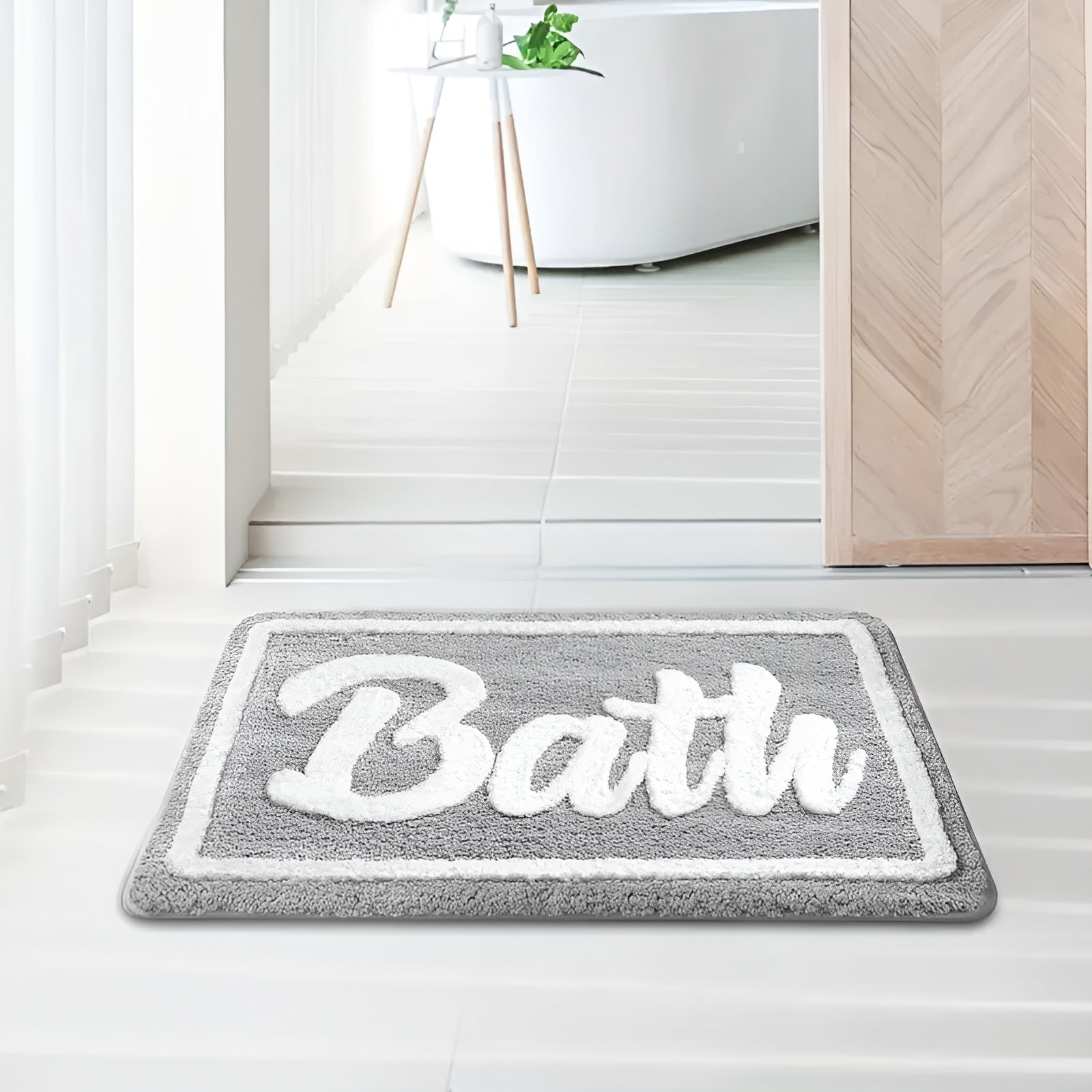 Mykt Baderomsteppe – Sklisikkert og Absorberende | Perfekt som Juledekor eller Gave