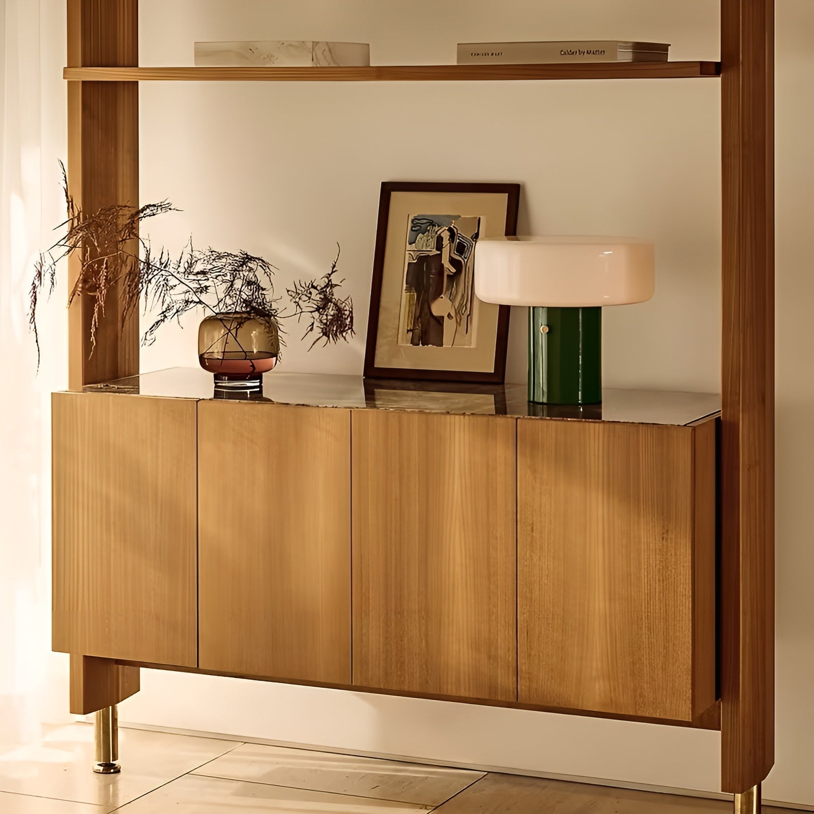 Håndblåst Glassvase – Minimalistisk Og Dekorativ | Gjennomsiktig Design For Blomster, Hydroponikk Og Moderne Hjem I Ravfarge