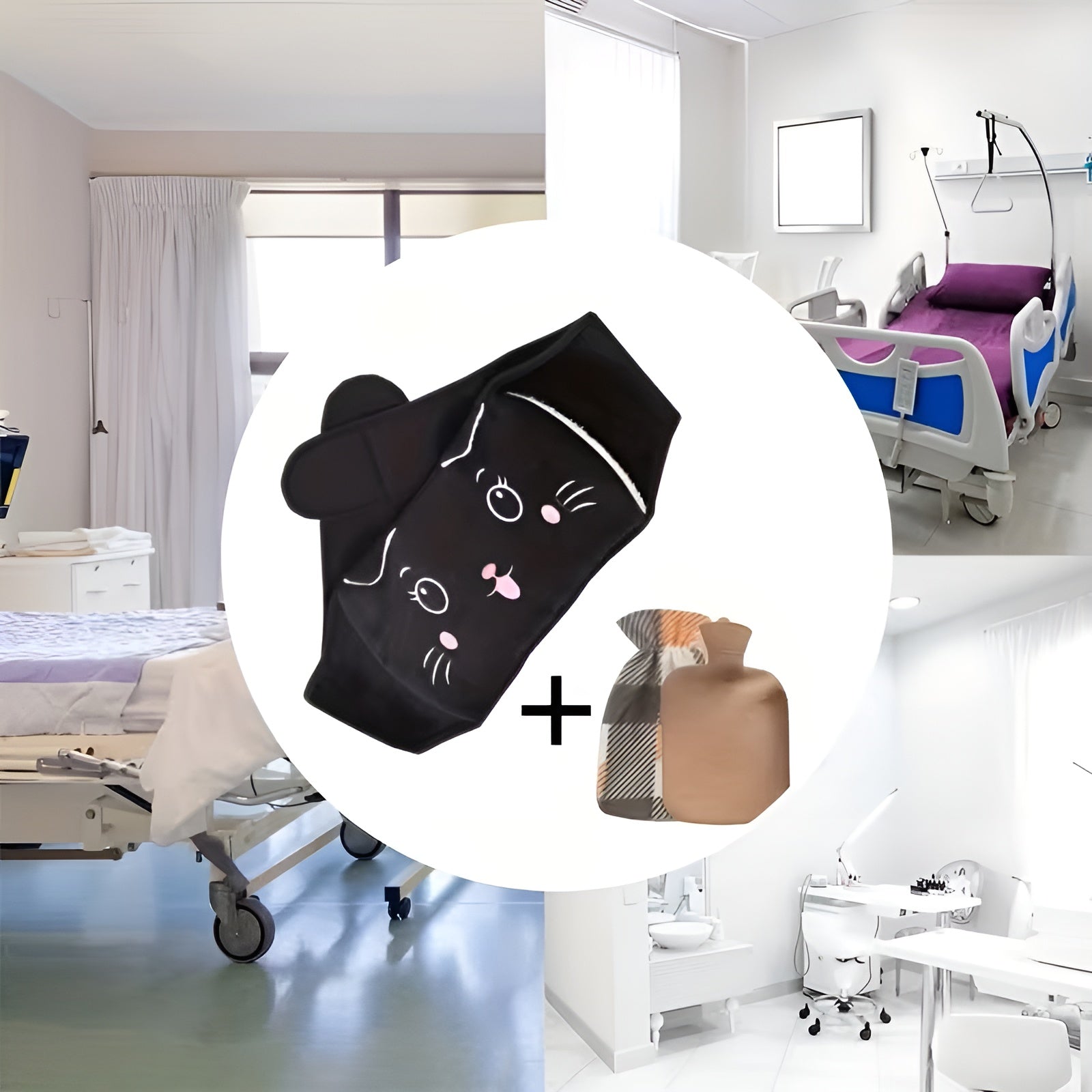 Varmtvannsflaske for Midje og Rygg – Avslappende og Lindrende Varme | Gjenbrukbar og Enkel å Bruke