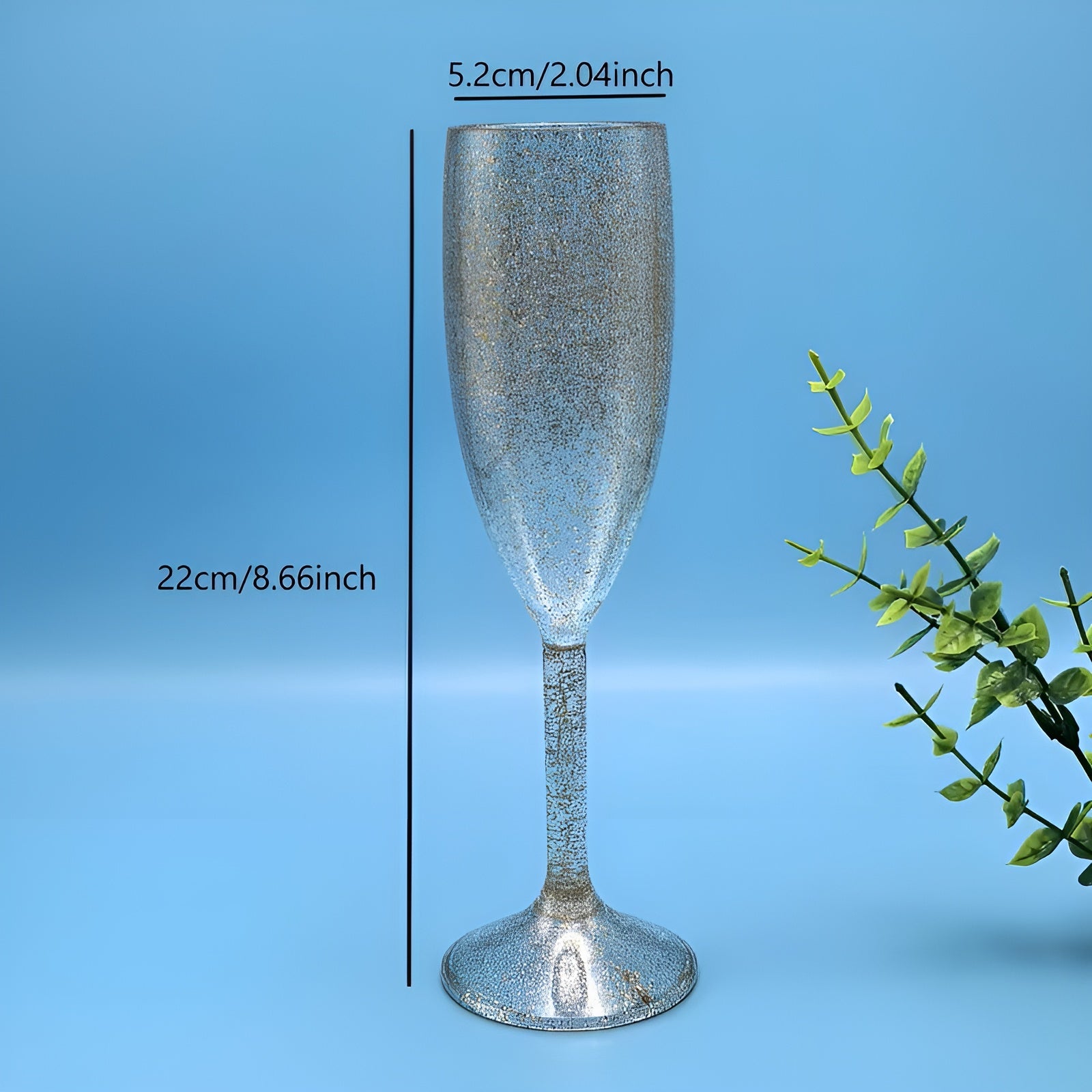 Champagneglass med Gullkant – Elegant og Luksuriøst | Perfekt for Feiring og Spesielle Anledninger