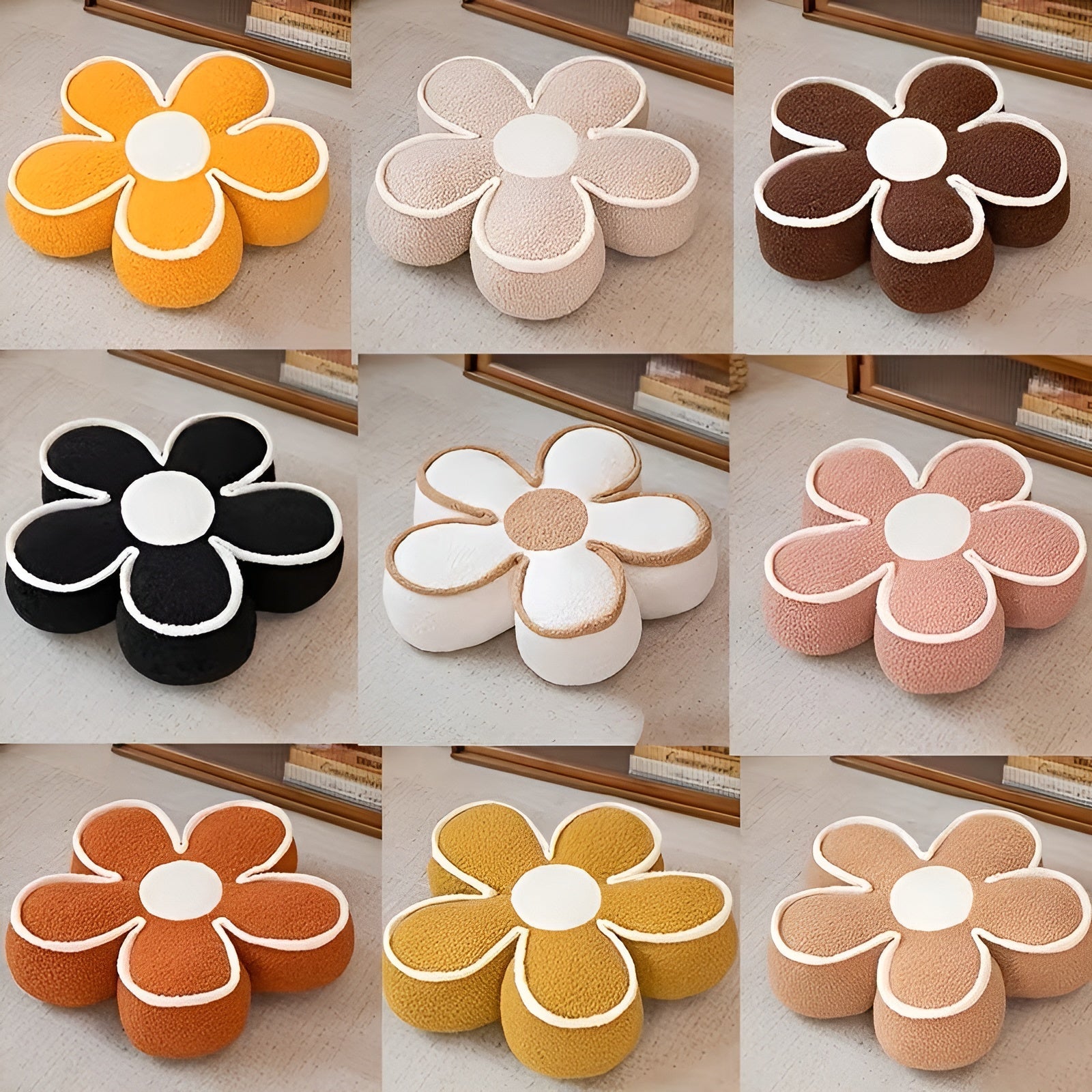Blomsterformet Pute – Myk og Dekorativ | Perfekt for Sofa og Hjemmedekorasjon - Pynteputer