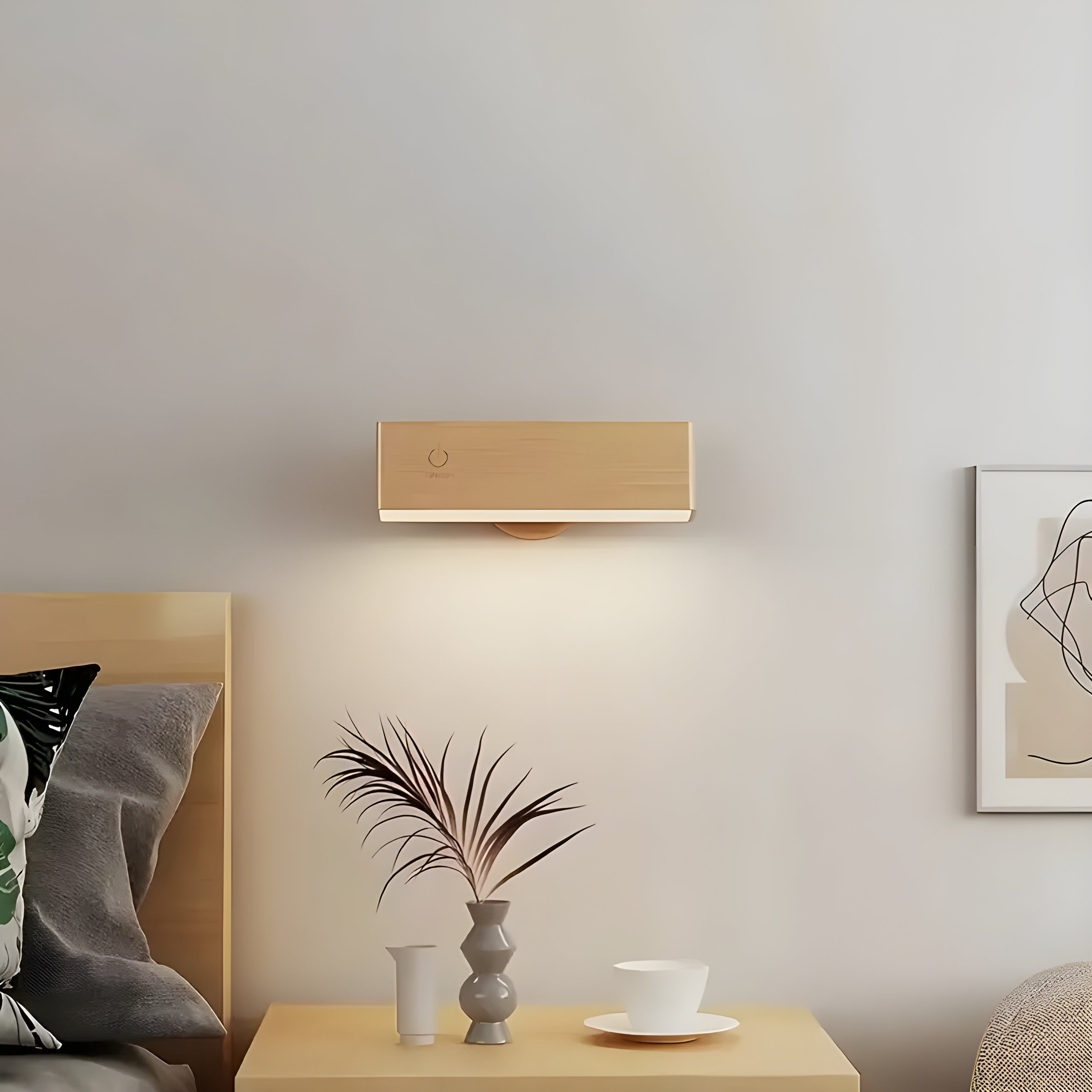 Justerbar Vegglampe – Tre og Magnet | Fleksibel og Stilfull