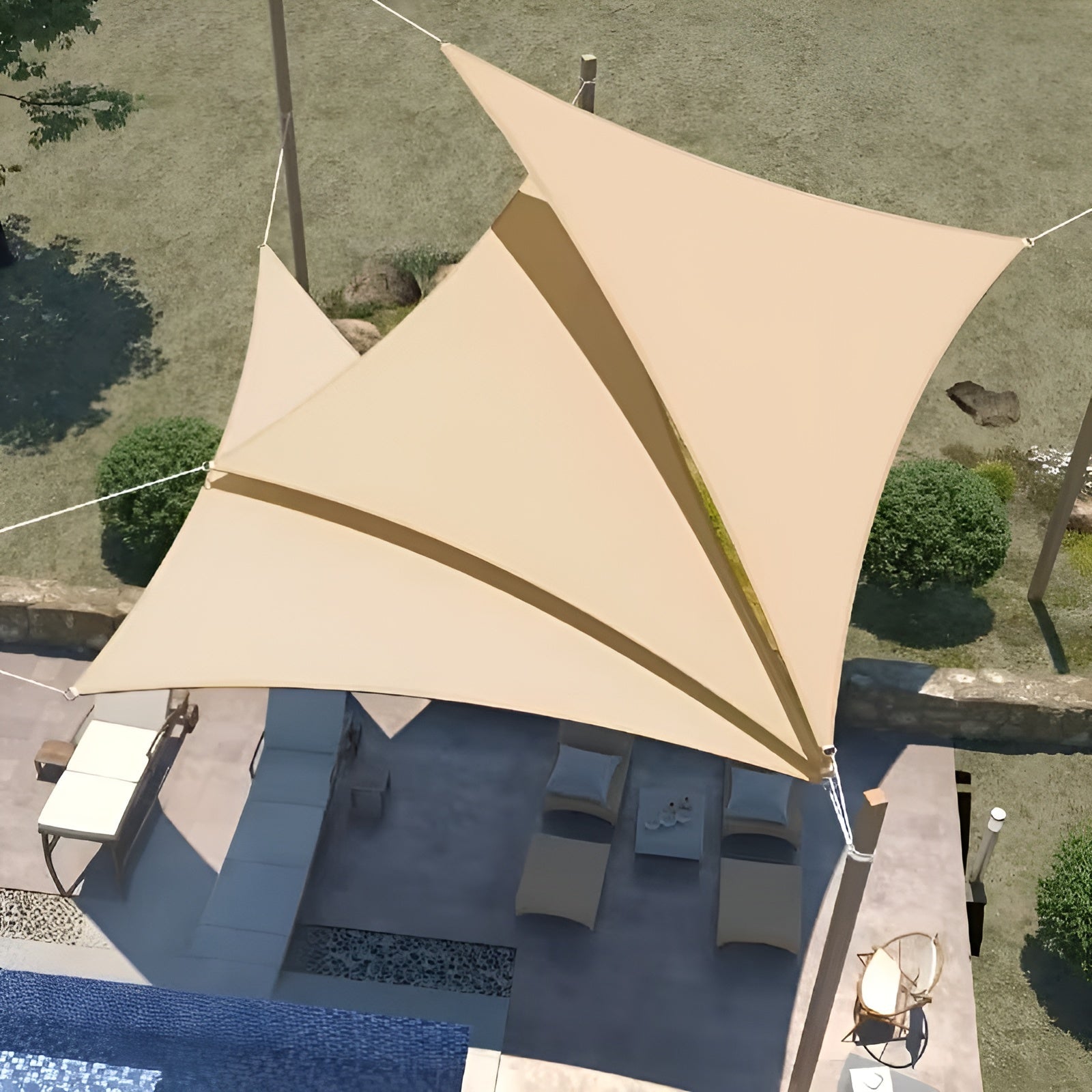 Trekantet Solseil – Uv-bestandig Innsyns- Og Solbeskyttelse For Hage, Terrasse Og Balkong