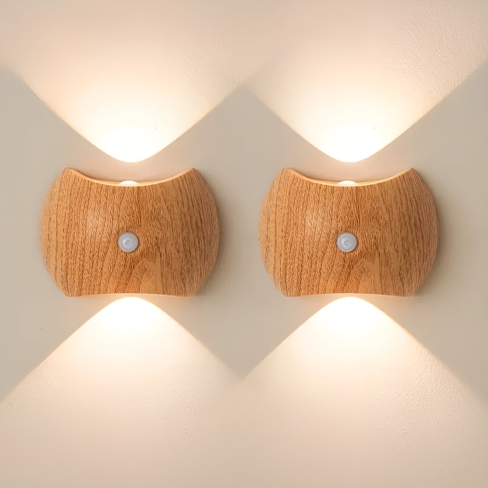 Led-vegglampe Med Bevegelsessensor – Oppladbar Og Smart | Ideell For Soverom Og Ganger