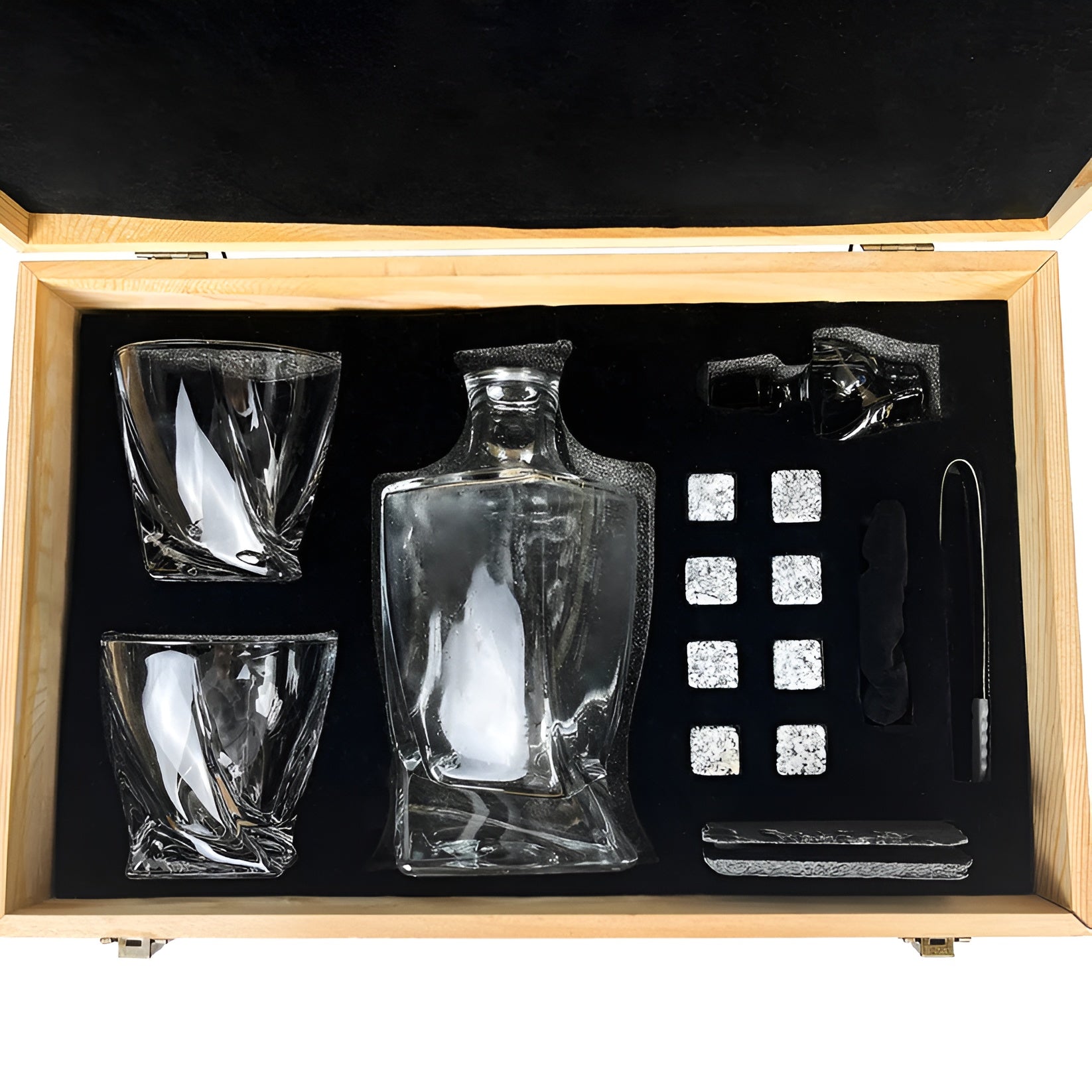 Whiskeykaraffel Sett – Elegant med Glass og Kjølesteiner