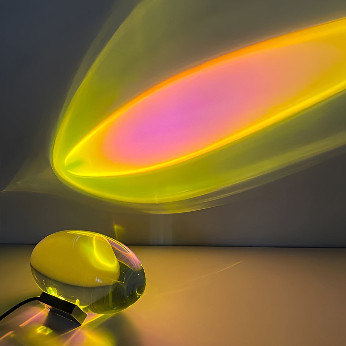 Avlang Bordlampe – Moderne og Dekorativ | Gir Varmt Stemningslys til Stue og Soverom