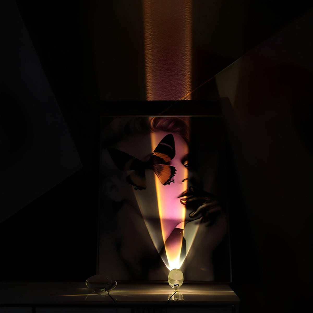 Avlang Bordlampe – Moderne og Dekorativ | Gir Varmt Stemningslys til Stue og Soverom