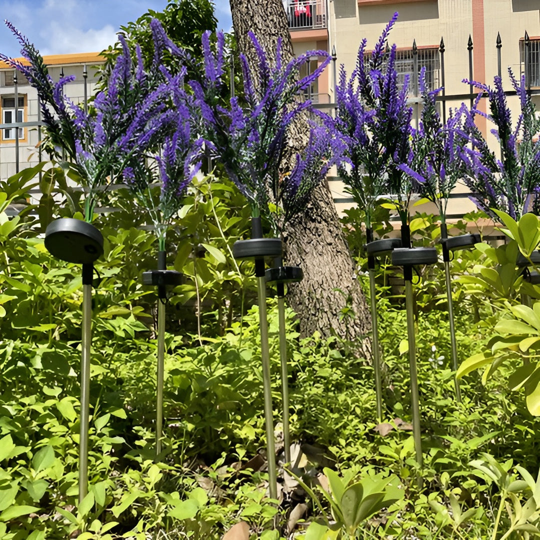 Led Blomsterlampe I Rustfritt Stål – Solcelledrevet, Vanntett Hagebelysning For Hager, Terrasser Og Stier