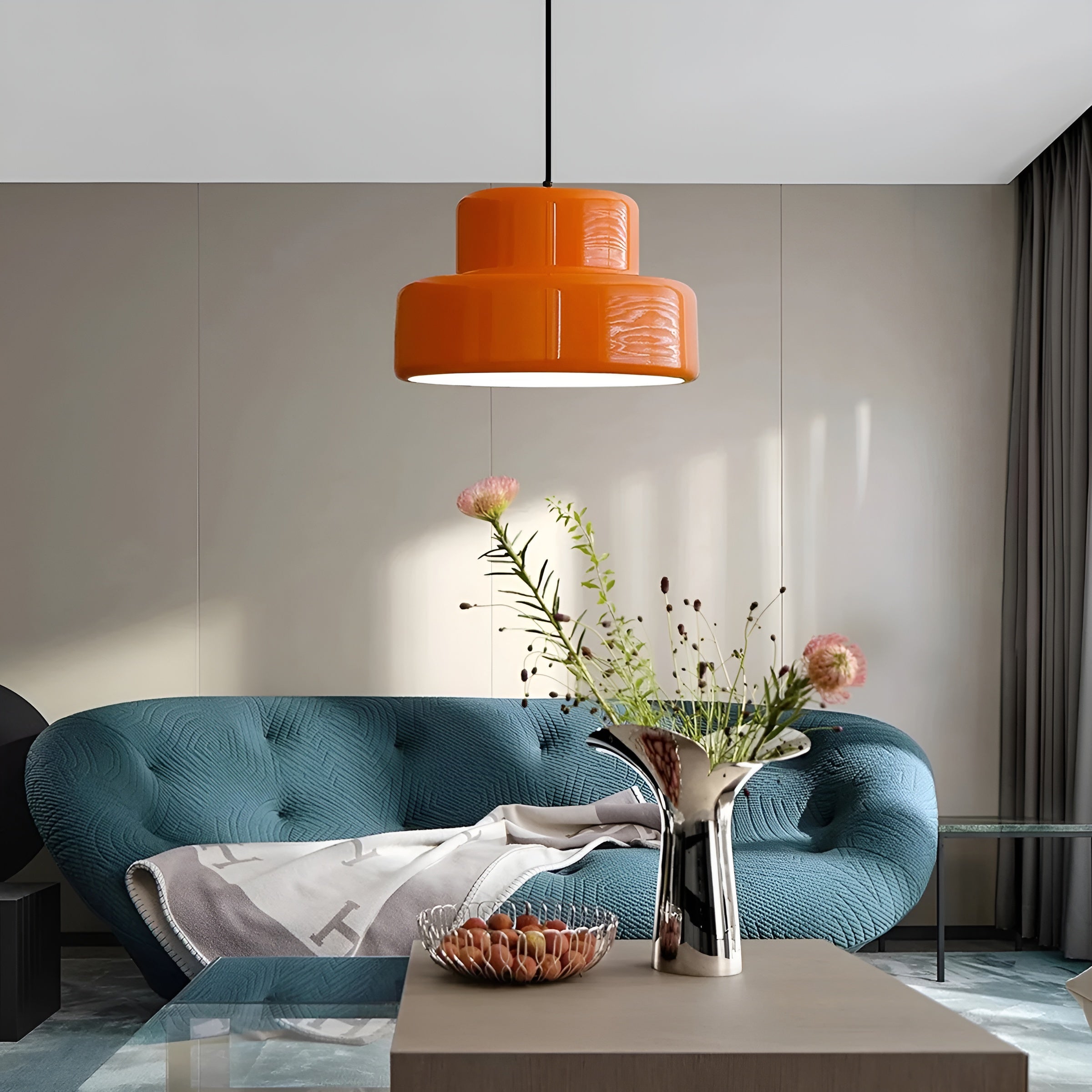 Bauhaus Hengende Lampe – Vintage-look I Oransje | Stilig Pendellampe Til Hjemmet Ditt