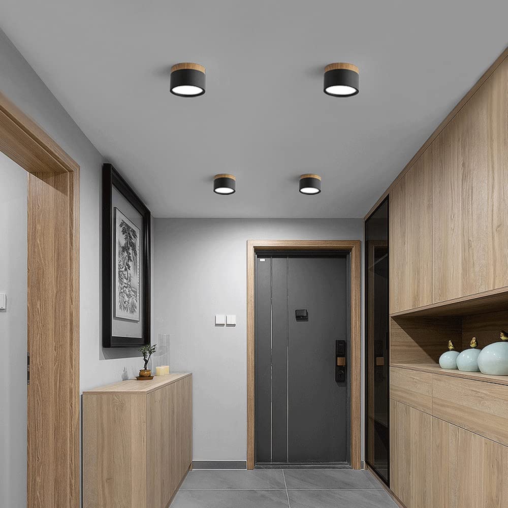 Cylinda taklampe stue – energisparende LED-belysning med tredetalj, moderne interiør, bilde 8