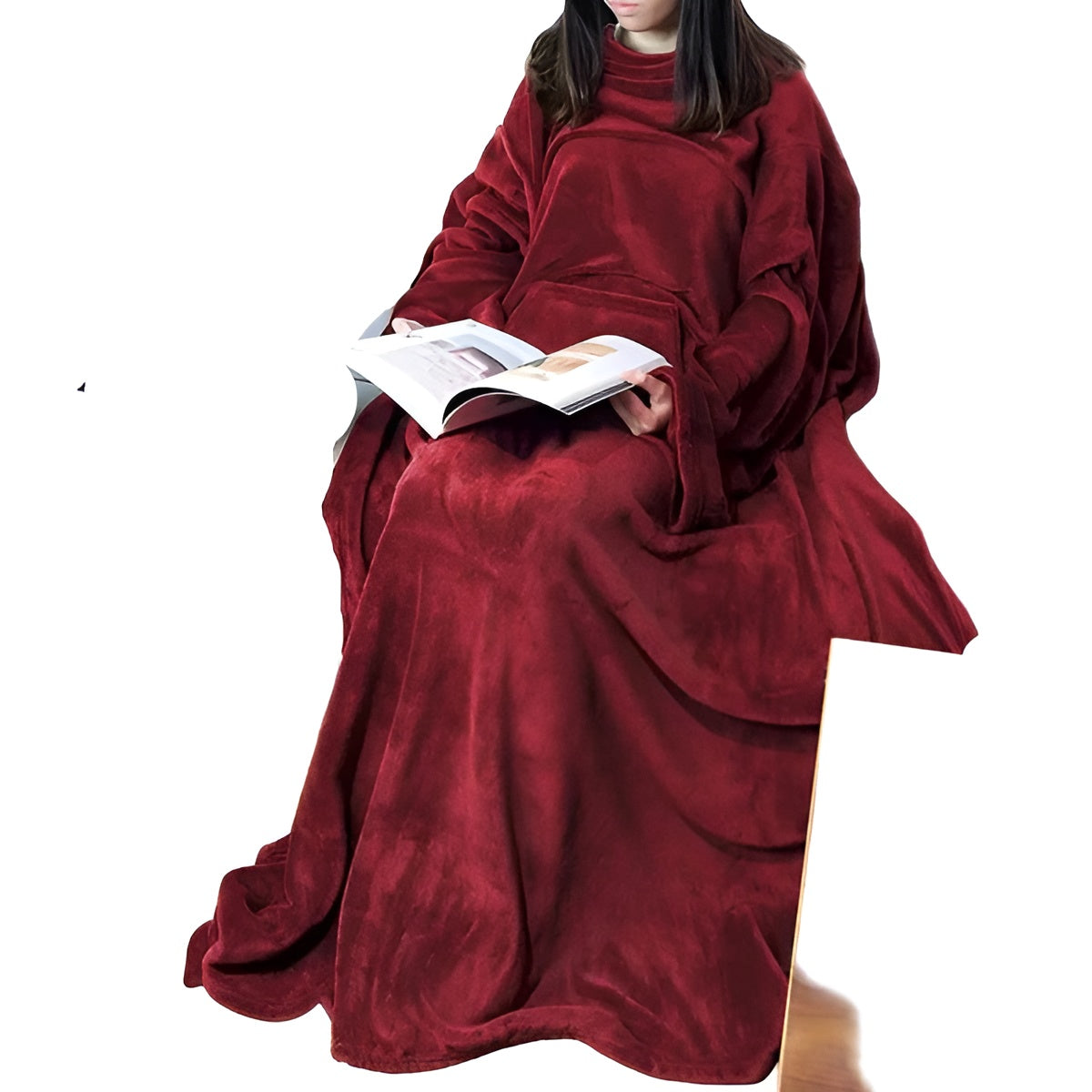 Pledd med Kengurulomme – Mykt, Varmt og Behagelig | Perfekt for Sofa og Seng