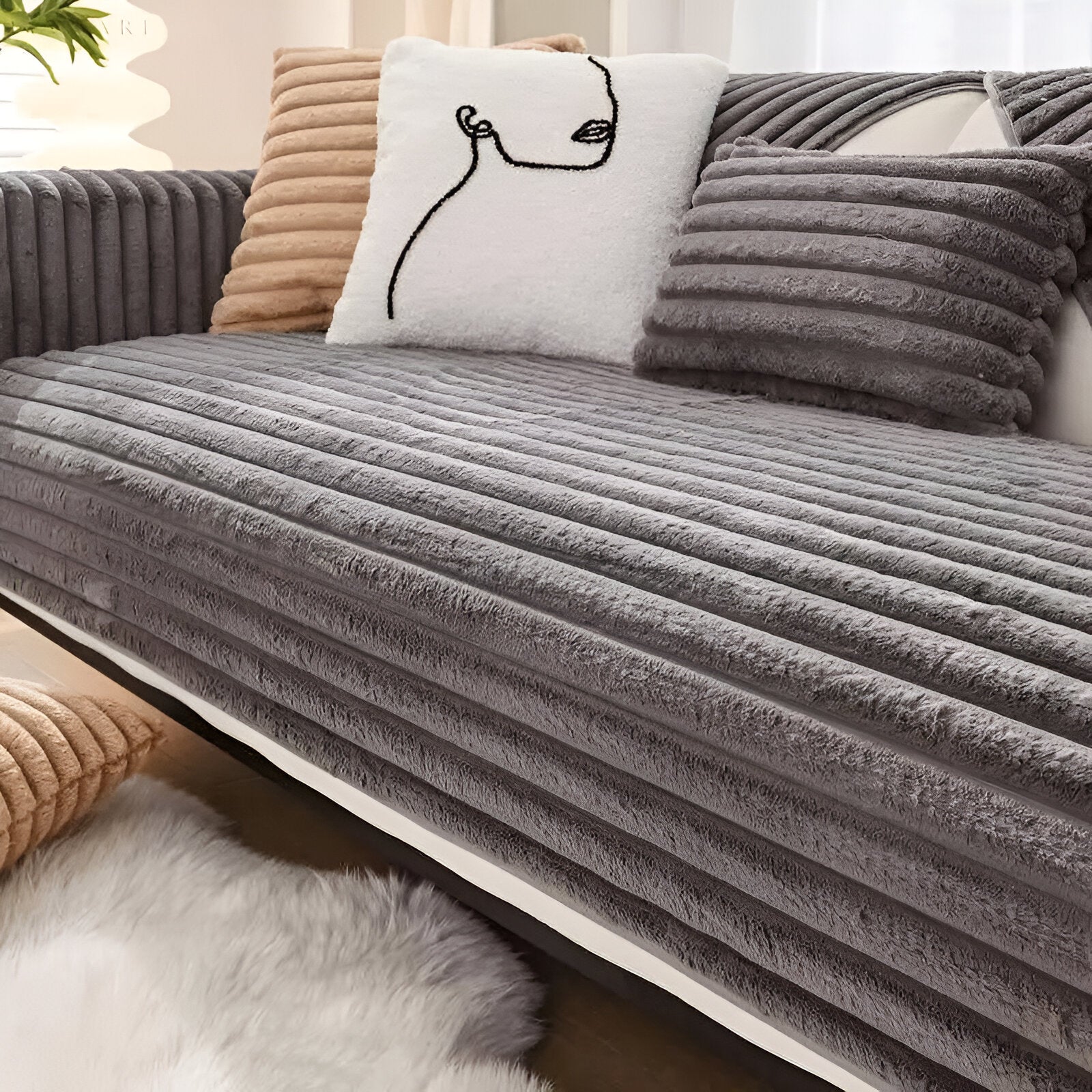 Bilde av Stellan - Sofa Overtrekk i L-Form - Gir Sofaen din et Nytt Liv fra Velisse