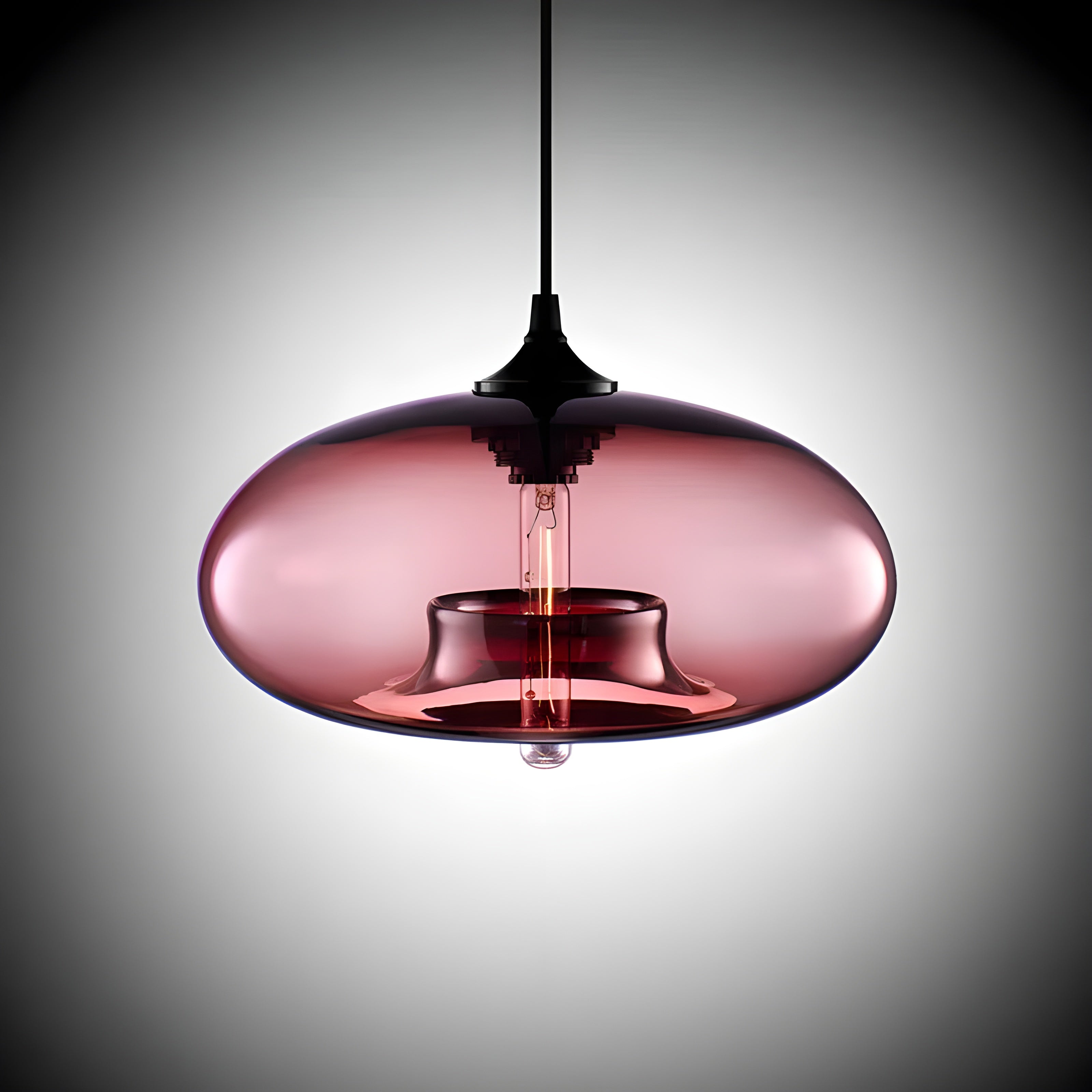 Glaspendelleuchte – Elegantes Design und Warmes Licht | Perfekt für Wohnzimmer und Essbereich