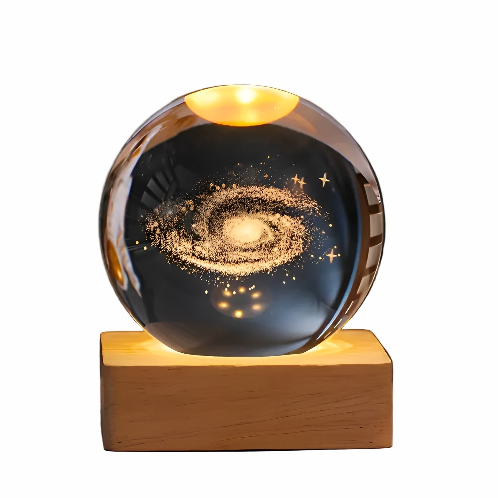 LED Krystallkule – Magisk Lys med Melkeveis-Effekt | Dekorativt Nattlys for Hjemmet