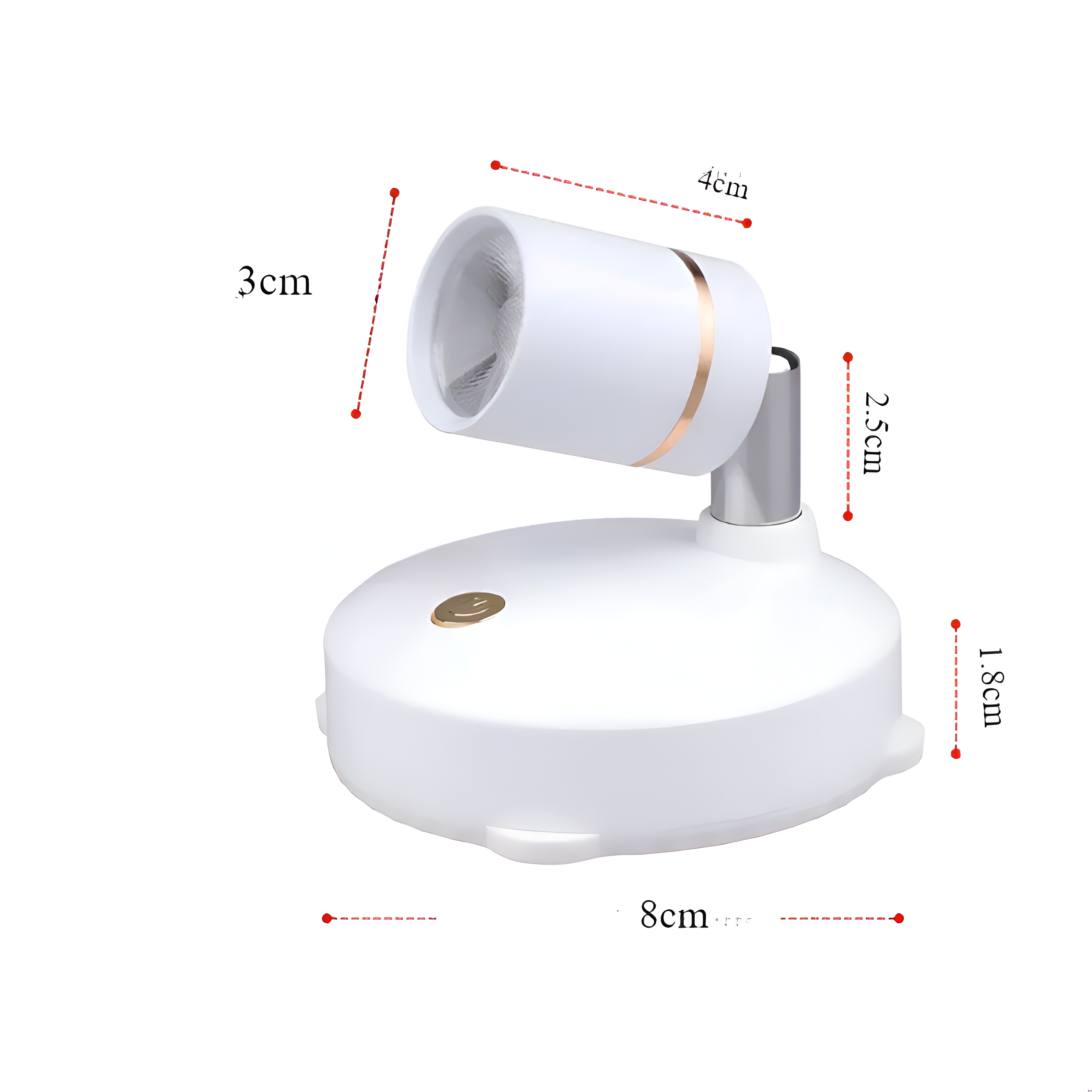 Mini LED-Spotlight – Dimmbar og Trådløs | Perfekt for Hjem og Kontor