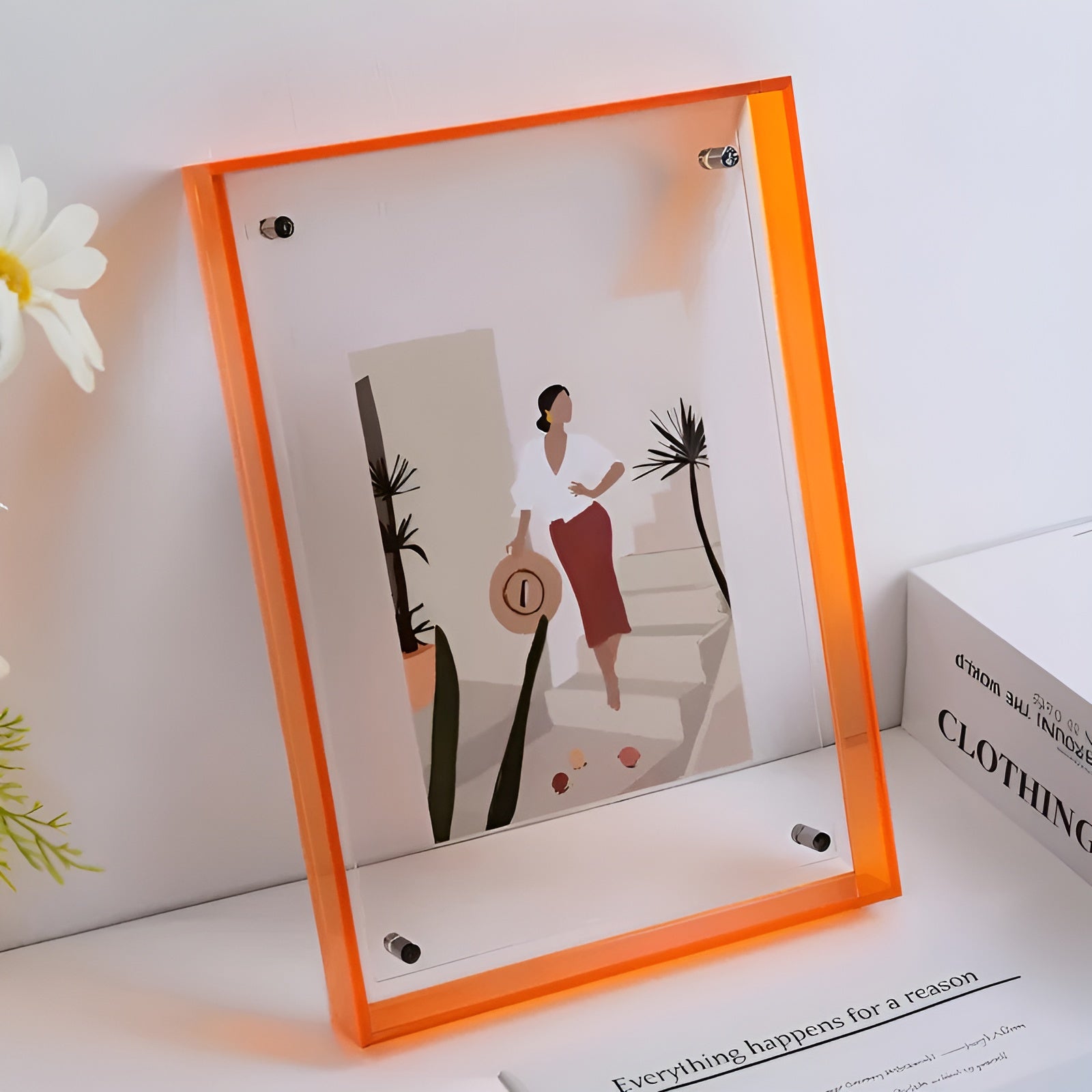 Akryl Bilderamme – Moderne Neonstil fra 80-tallet | Dekorativt og Unikt Design