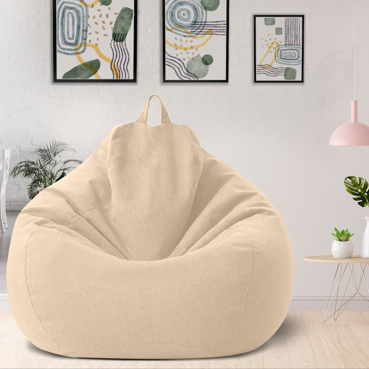 Rødt sitteputetrekk – tenåringstørrelse 80x90 cm