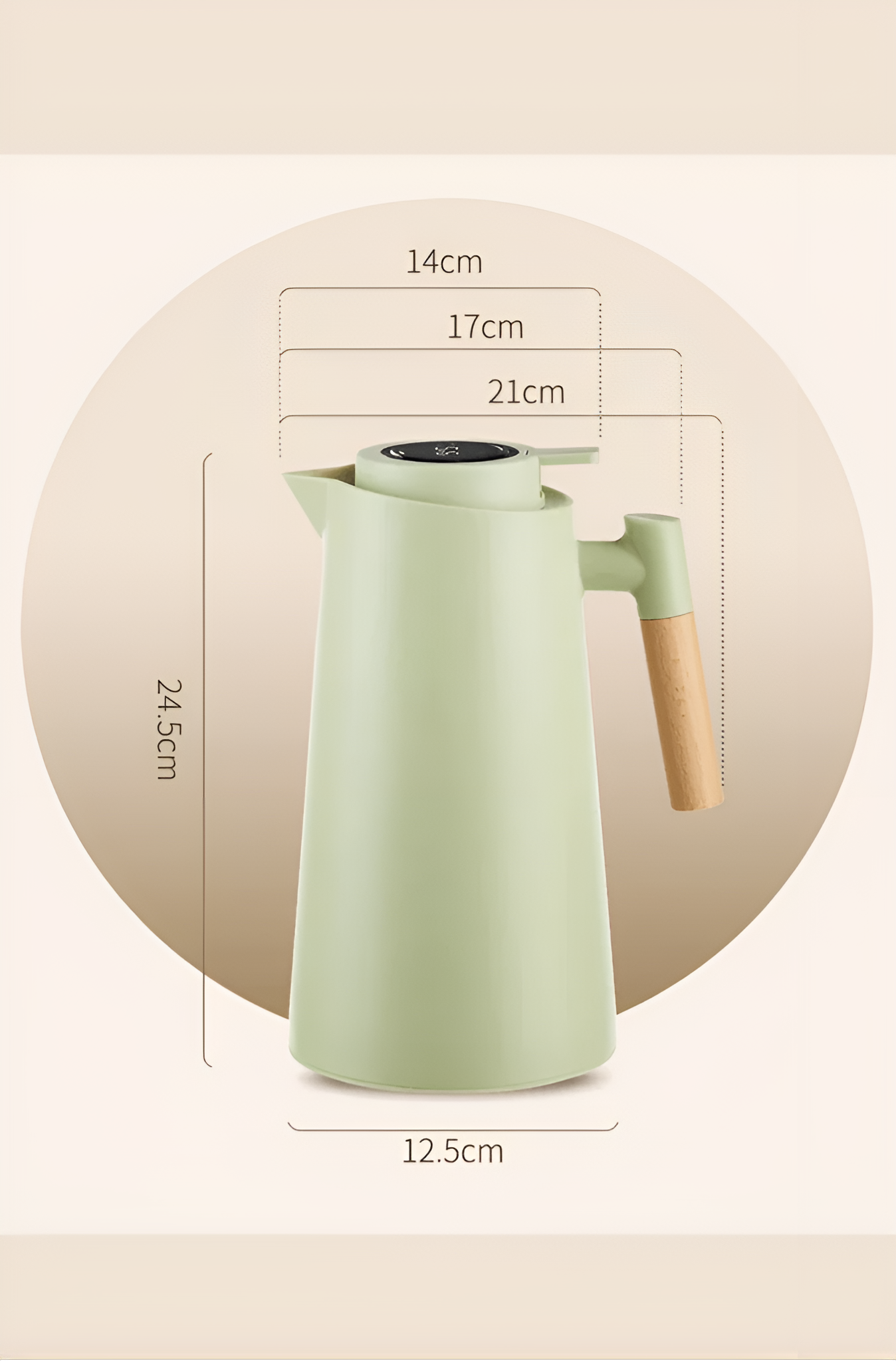 Lattea Pure Termoskanne – Lekkasjesikker Og Slitesterk | Stilfullt Design I Rustfritt Stål