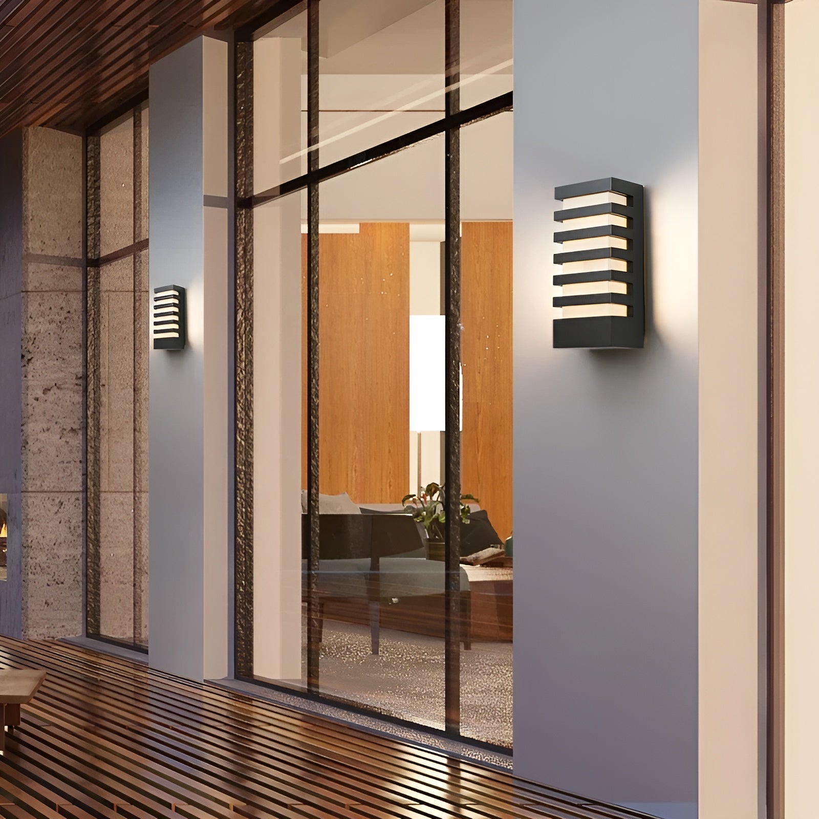 Moderne Vegglampe i Aluminium – Vannbestandig og Holdbar | For Inne- og Utebruk