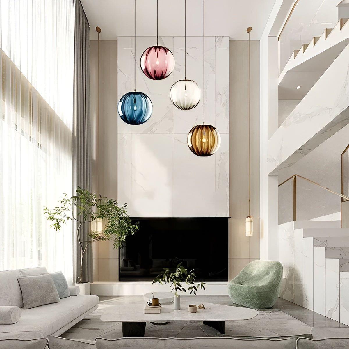 Bilde av TryggLys – Moderne nordisk LED-pendel med glasskuppel fra Velisse