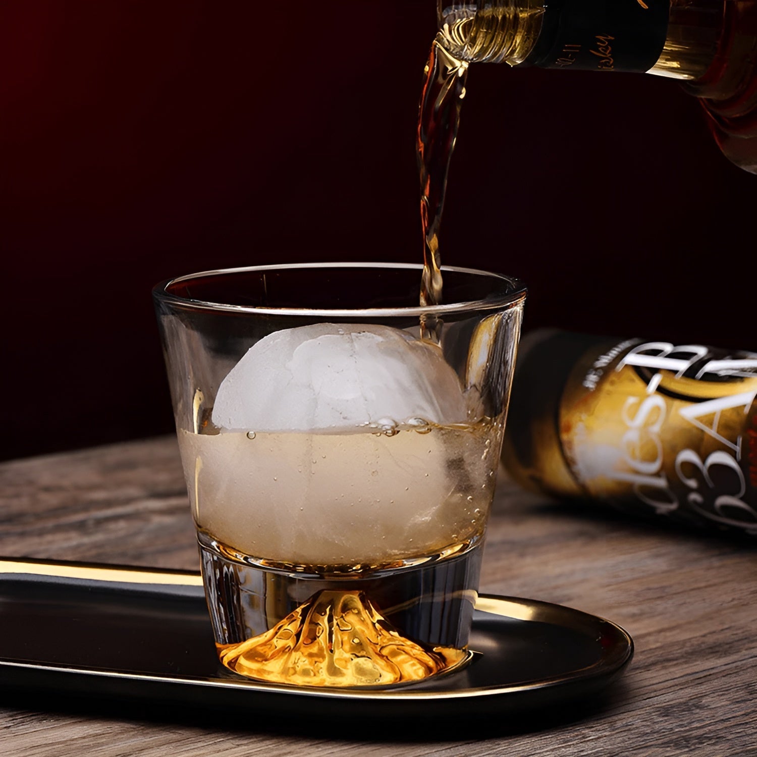 Whiskyglass Med Mount Fuji-design - Elegant Sett For Kjennere