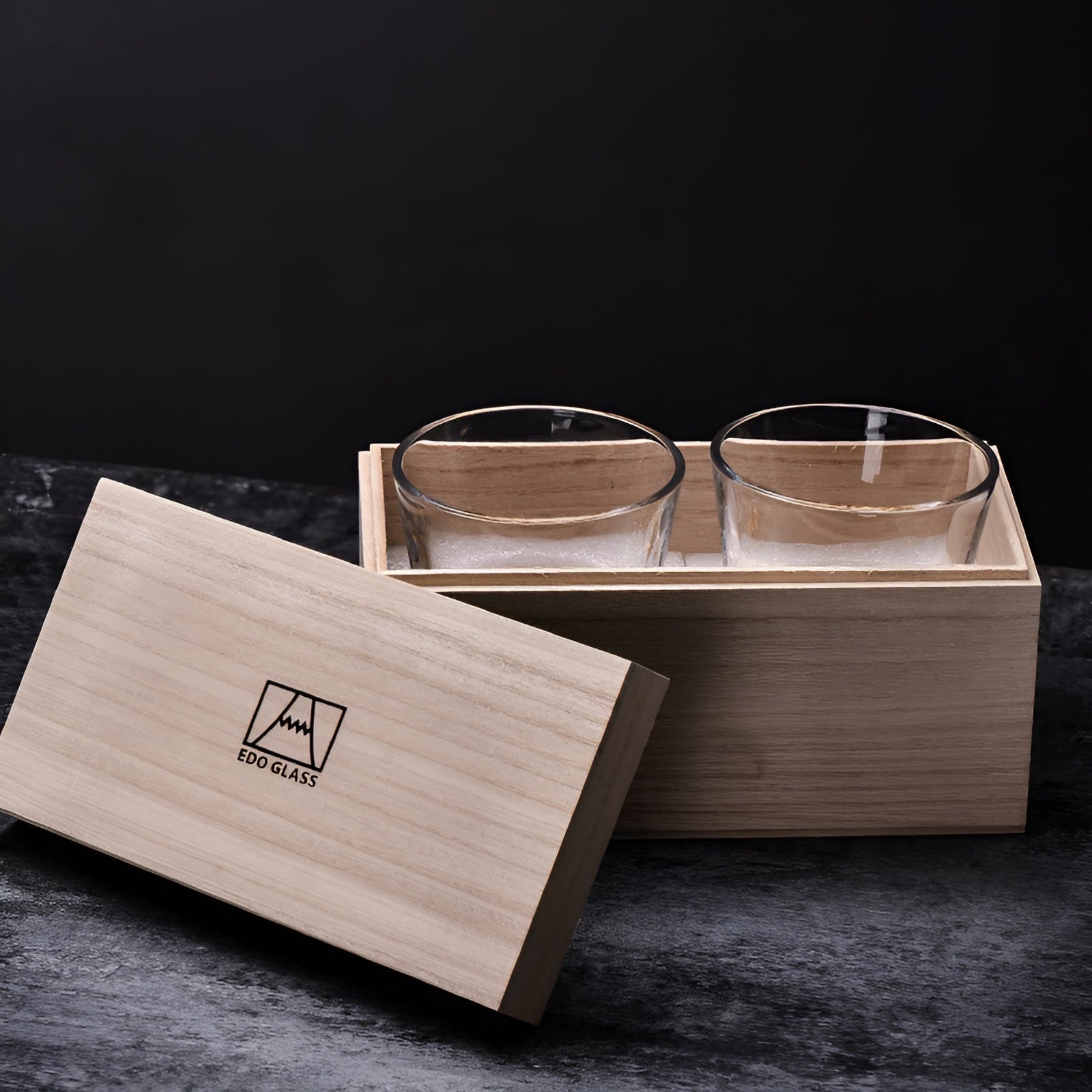 Whiskyglass Med Mount Fuji-design - Elegant Sett For Kjennere