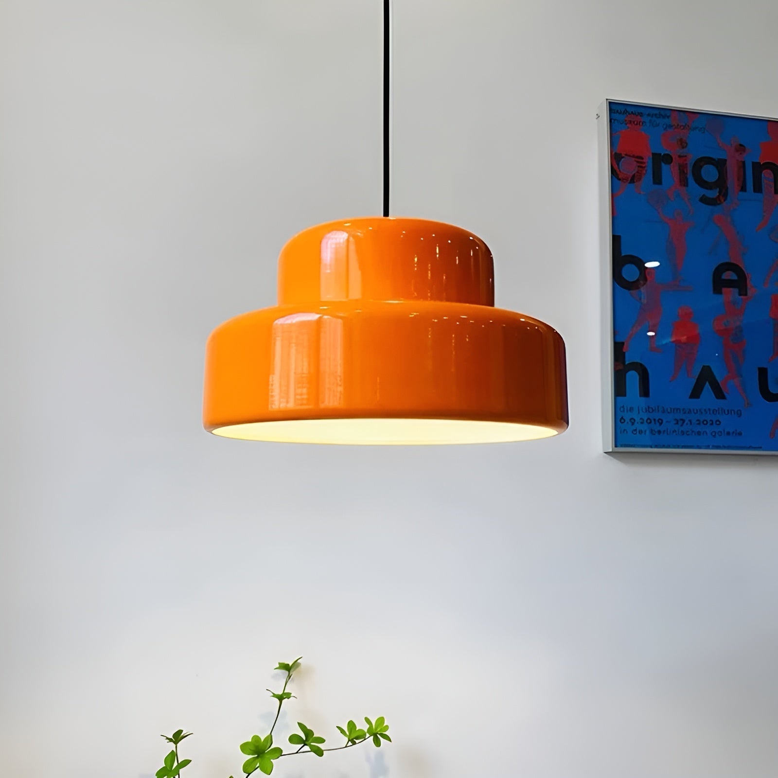 Bauhaus Hengende Lampe – Vintage-look I Oransje | Stilig Pendellampe Til Hjemmet Ditt