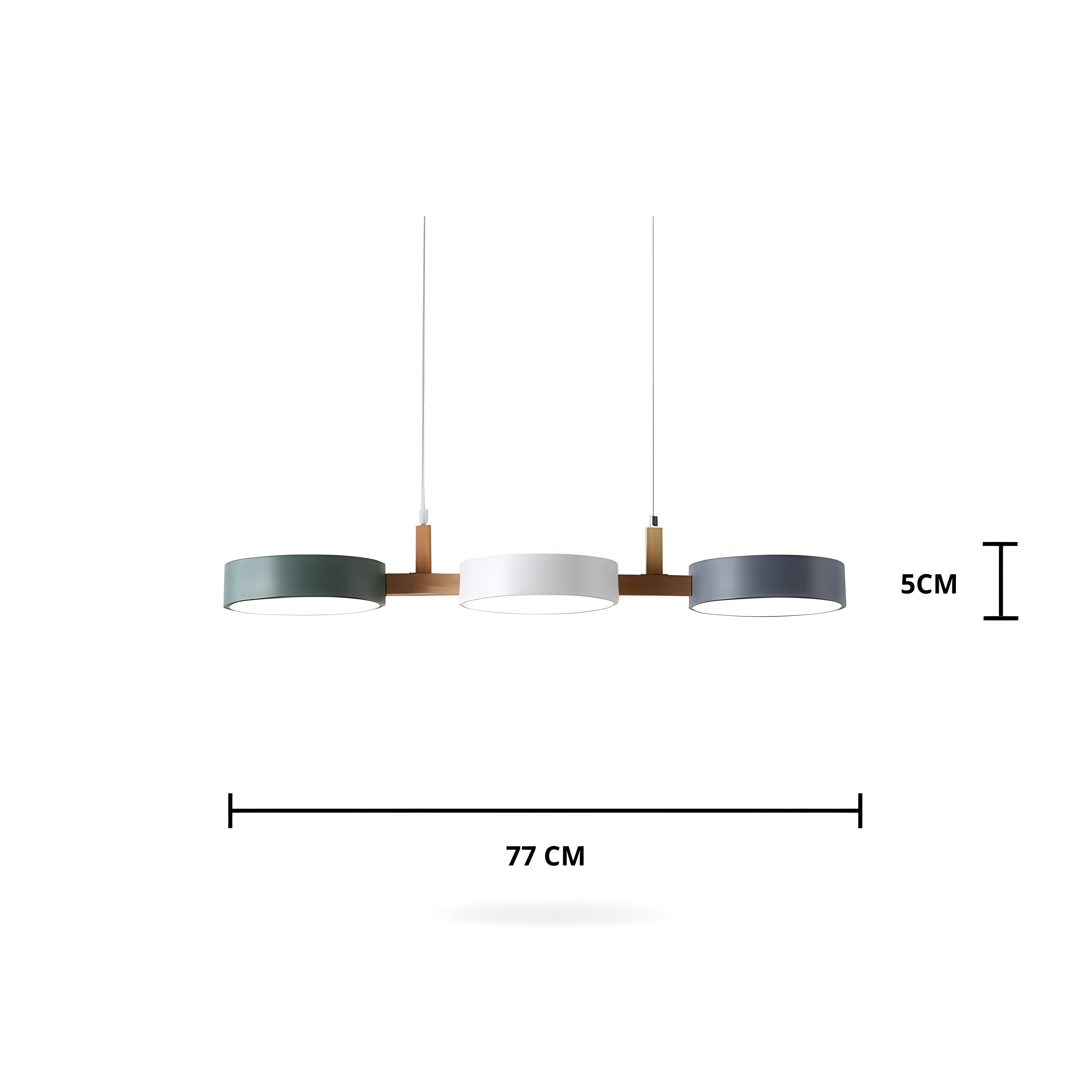 LED Taklampe over Spisebord – 3 Lys og Dimmbar | Moderne og Elegant Design for Spisestue
