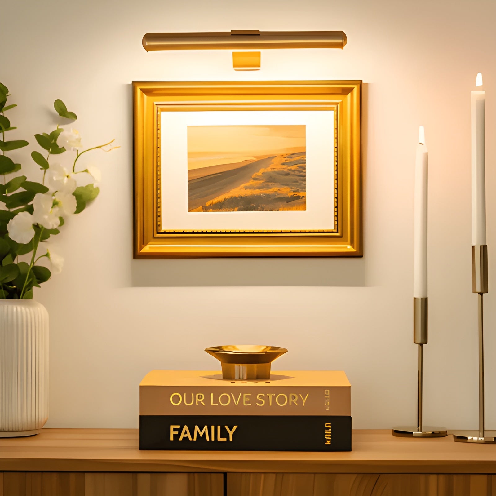 Trådløs LED-vegglampe – Oppladbar med USB og 120° justerbar vinkel