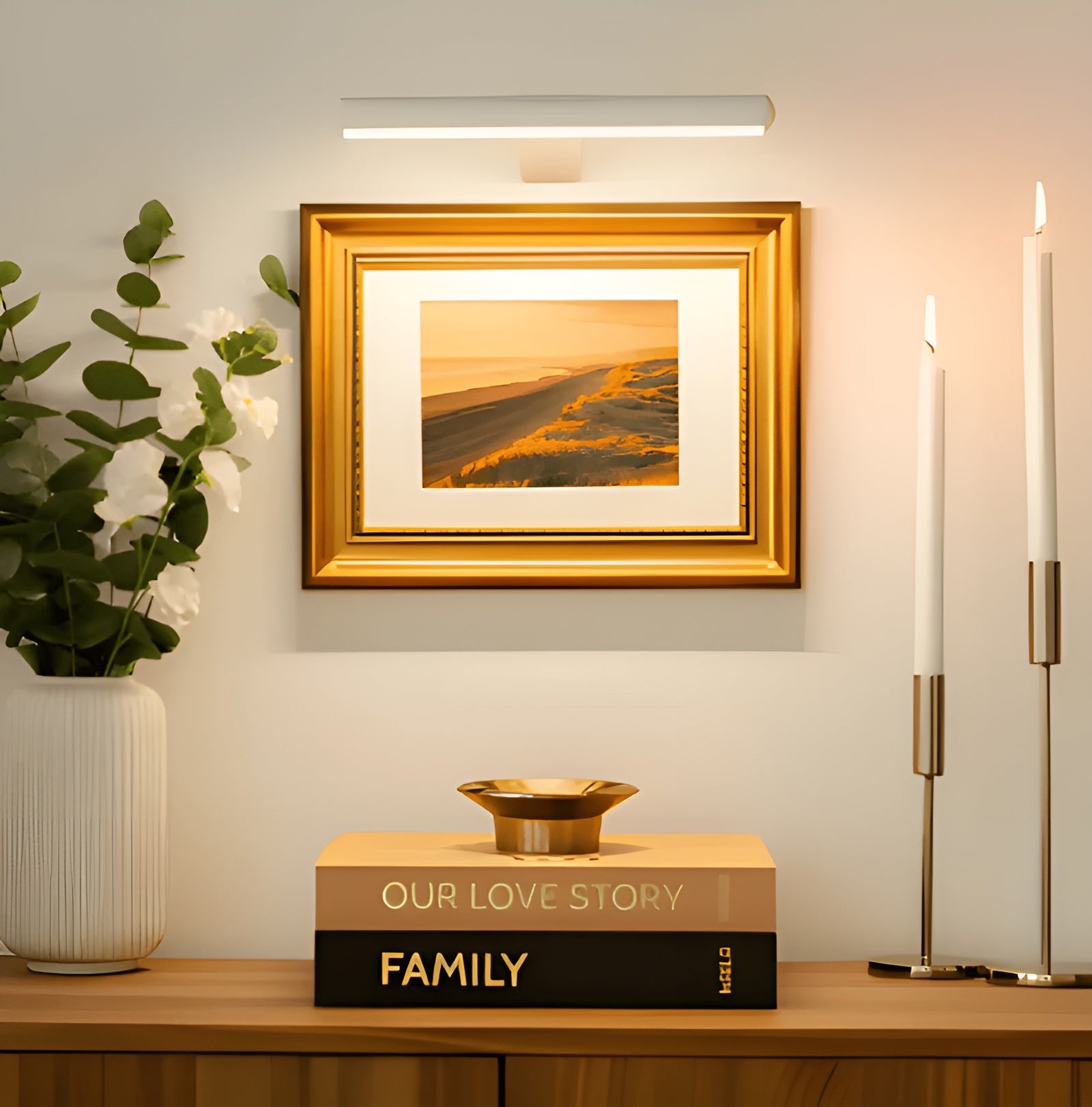 Trådløs LED-vegglampe – Oppladbar med USB og 120° justerbar vinkel