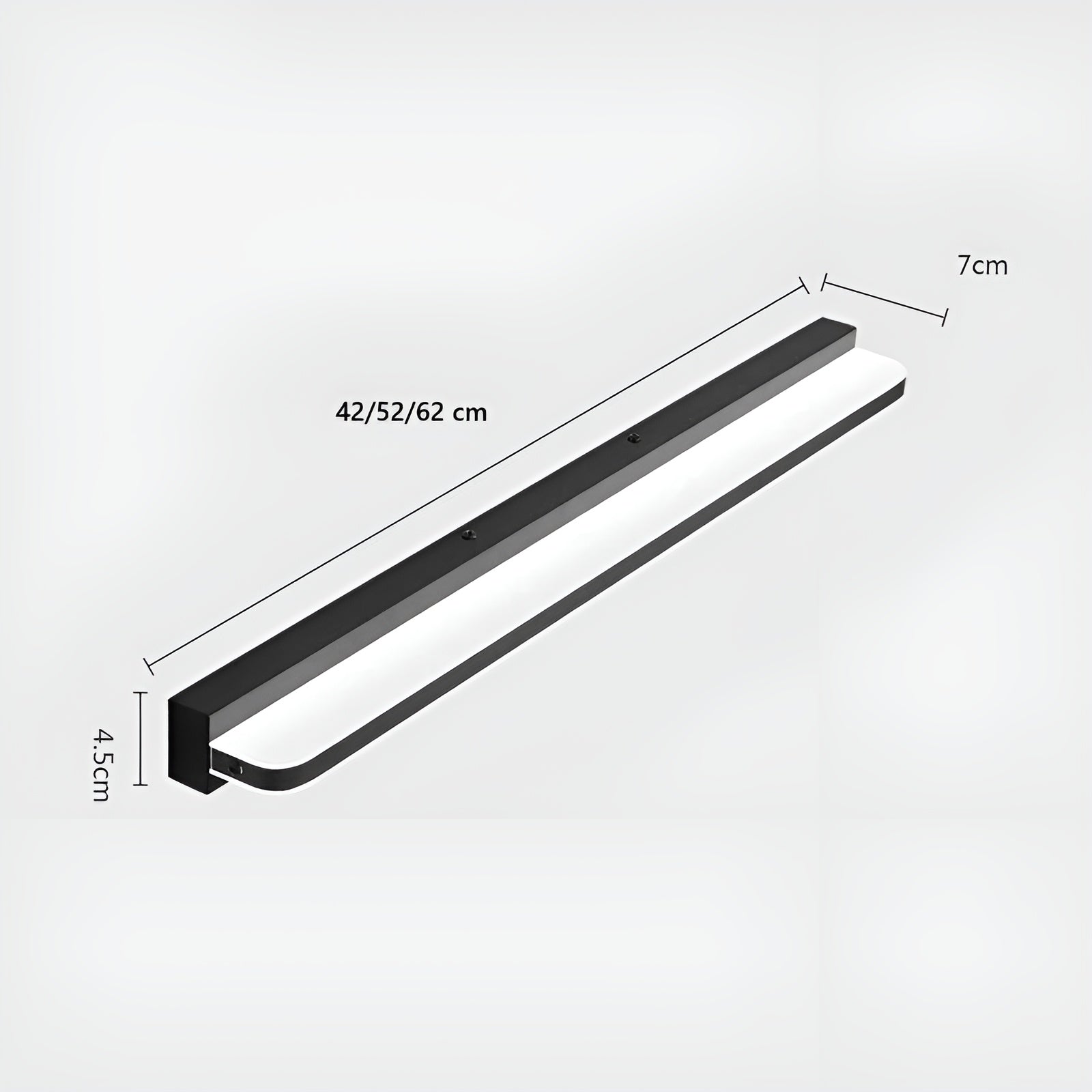 Moderne LED Vegglampe – Luksuriøs og Lyssterk | Perfekt for Speil og Baderom