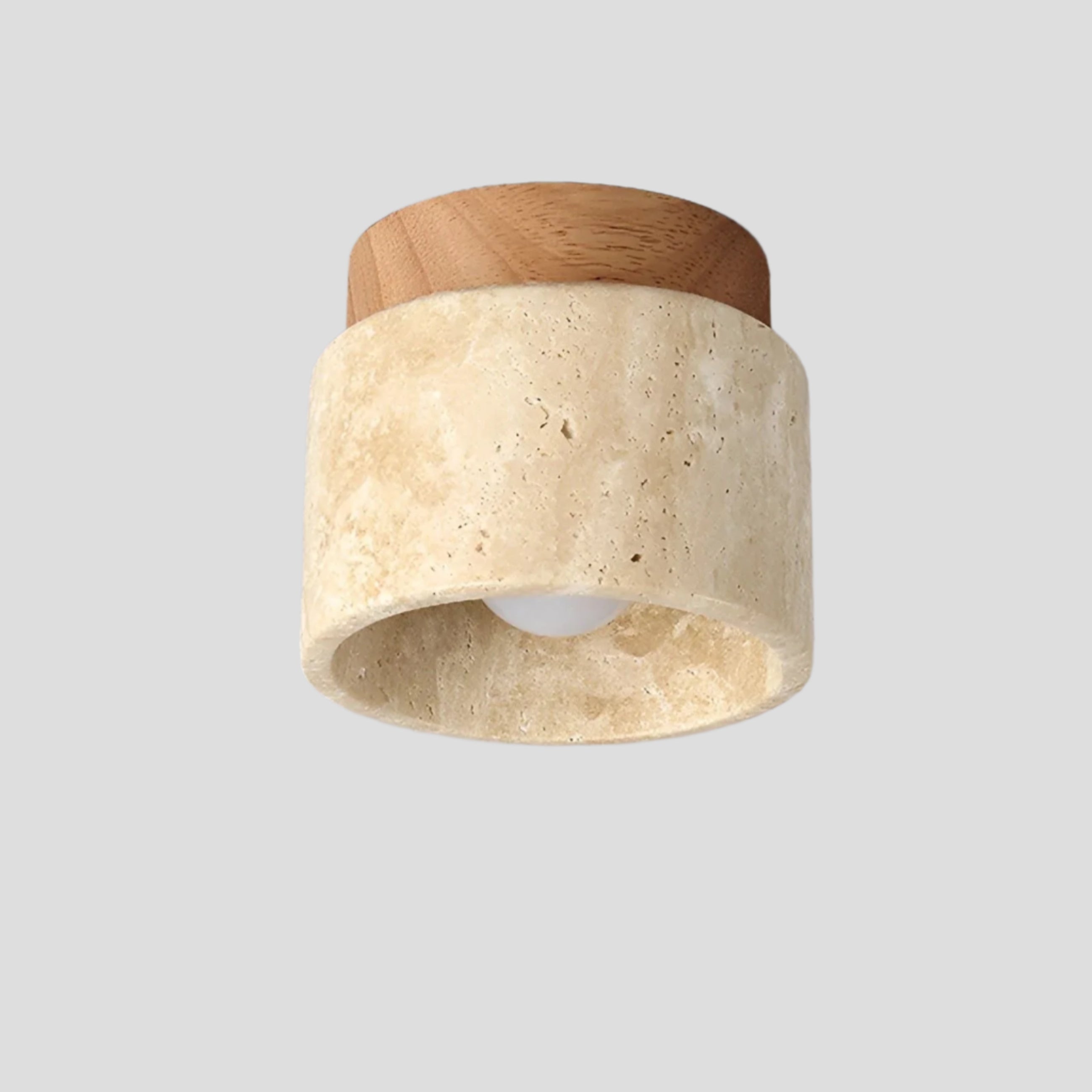 Bilde av Lumistone - Wabi Sabi Gul Japansk Taklampe i Marmor fra Velisse