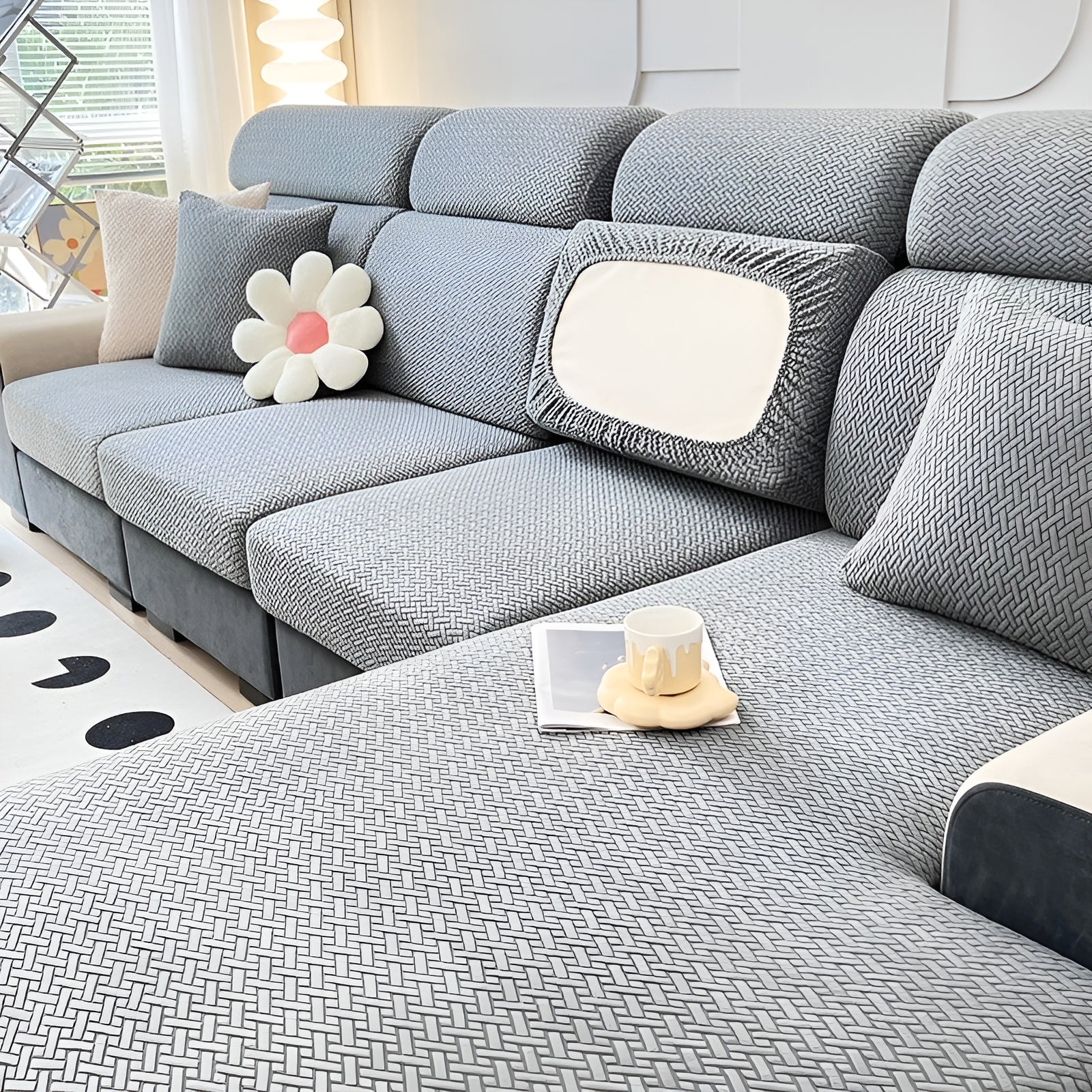 Elastisk Sofatrekk – Vannavstøtende og Sitter Perfekt | Beskyttende Stretchstoff for Sofa