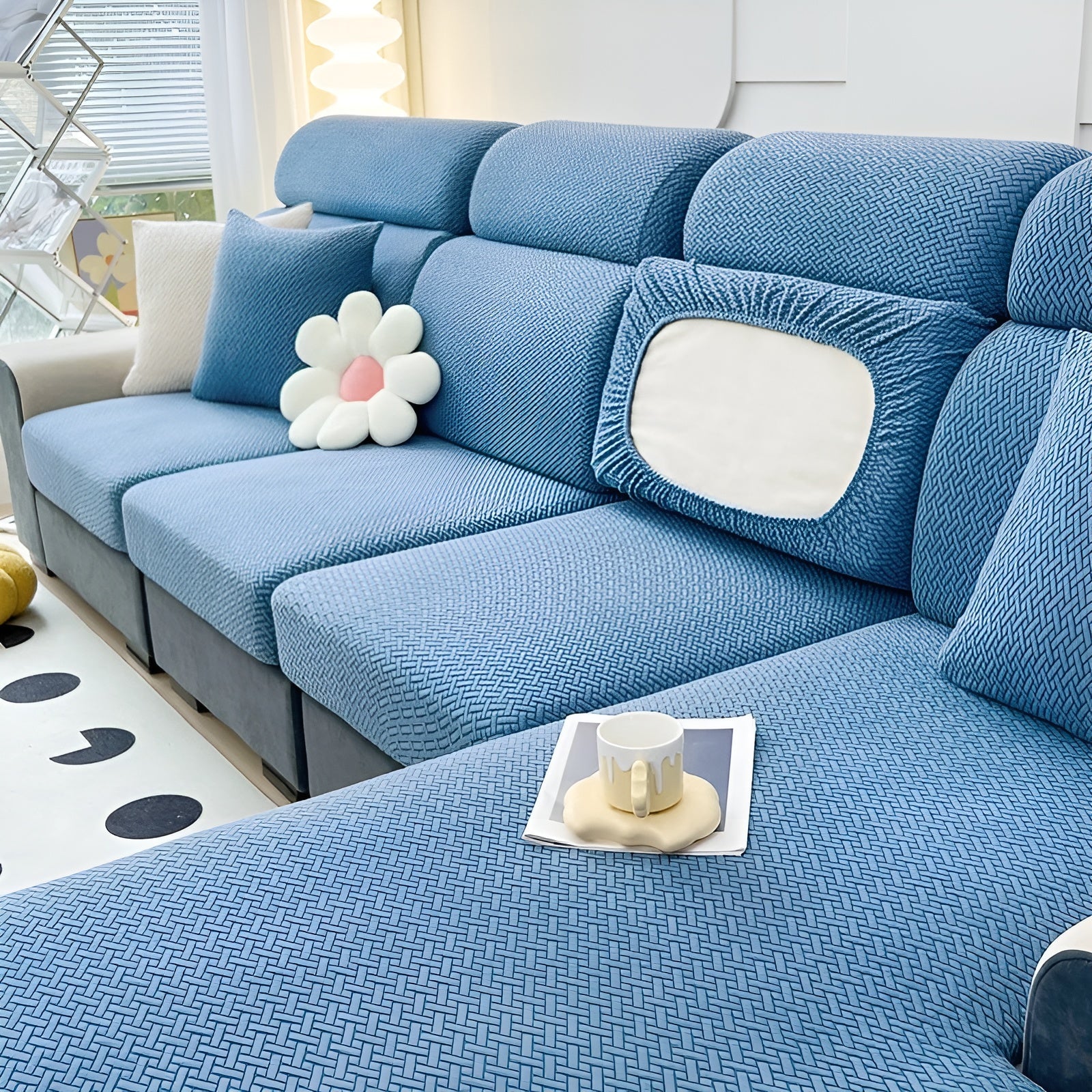 Elastisk Sofatrekk – Vannavstøtende og Sitter Perfekt | Beskyttende Stretchstoff for Sofa