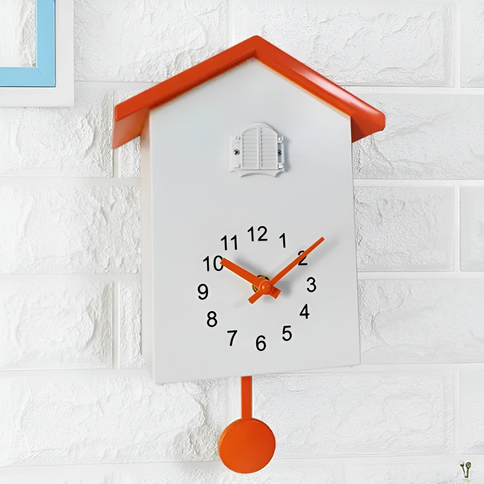 Moderne Gjøkur med Musikk – Stilfull Veggklokke i Høykvalitets ABS | Justerbar Lydstyrke