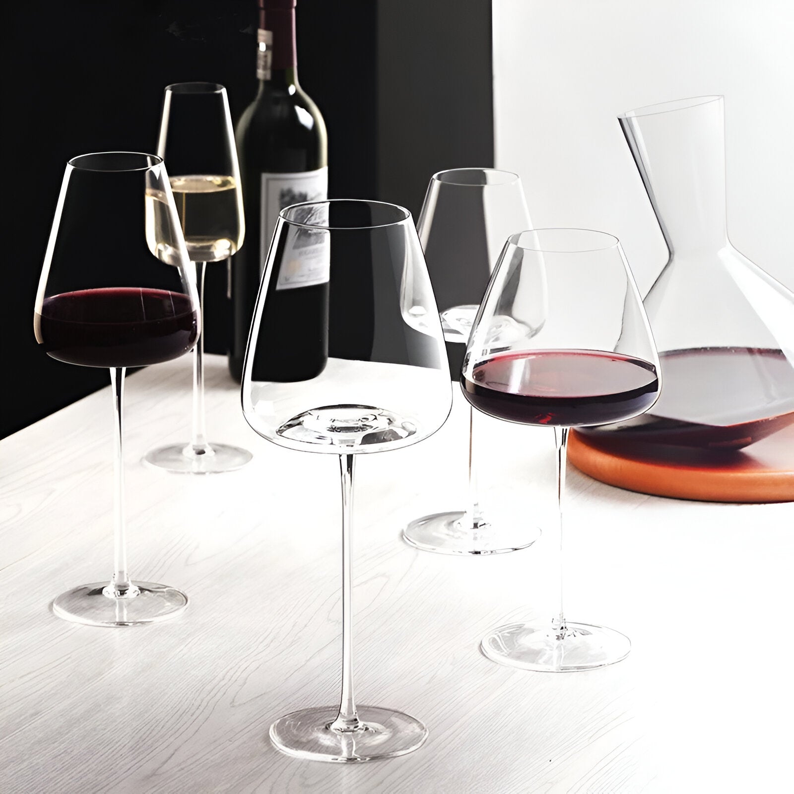 Vinglass i Krystall – Elegant og Håndlaget | Sett med 2, 4 eller 6