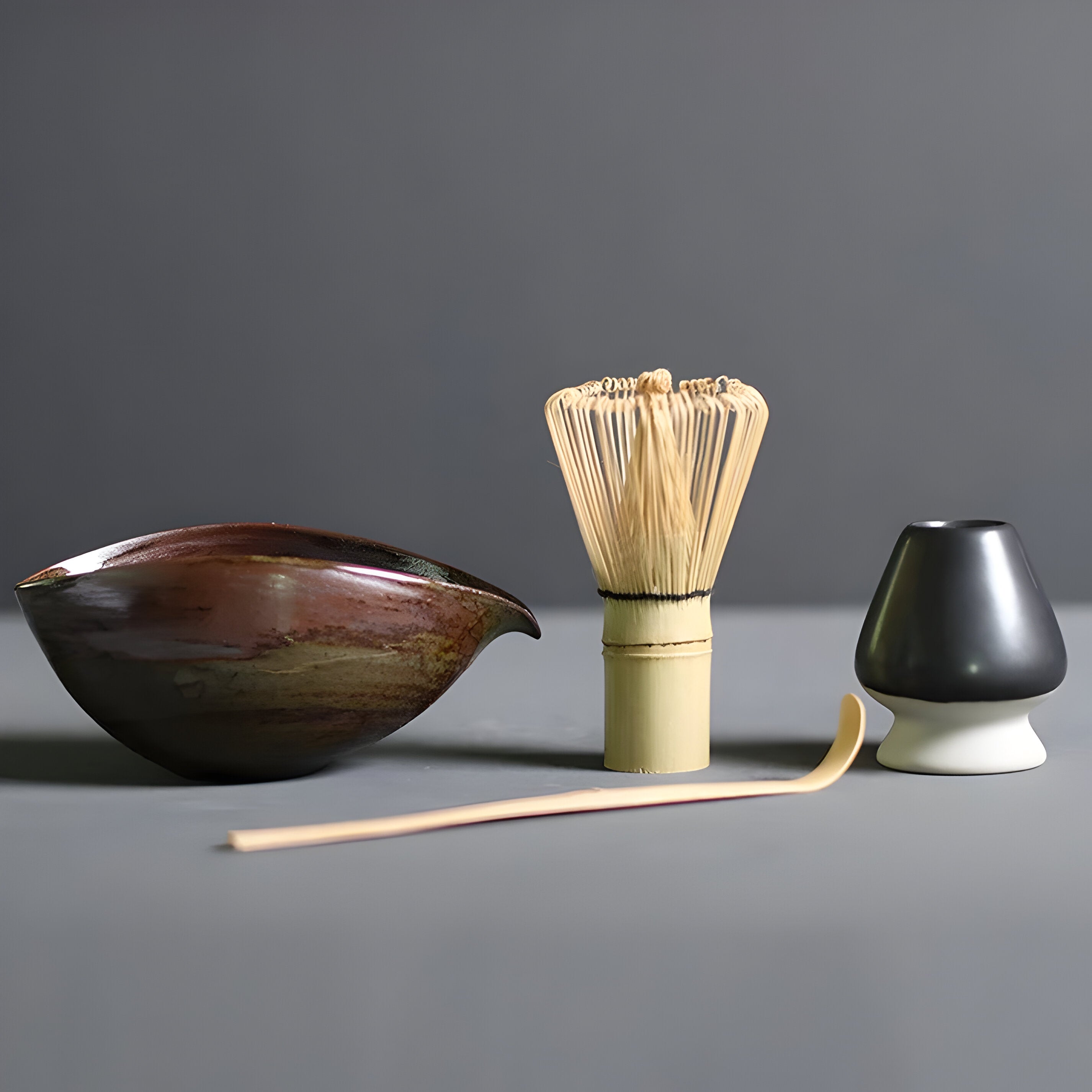 Matcha Keramikset - Traditionelles japanisches Teeset (4-teilig)