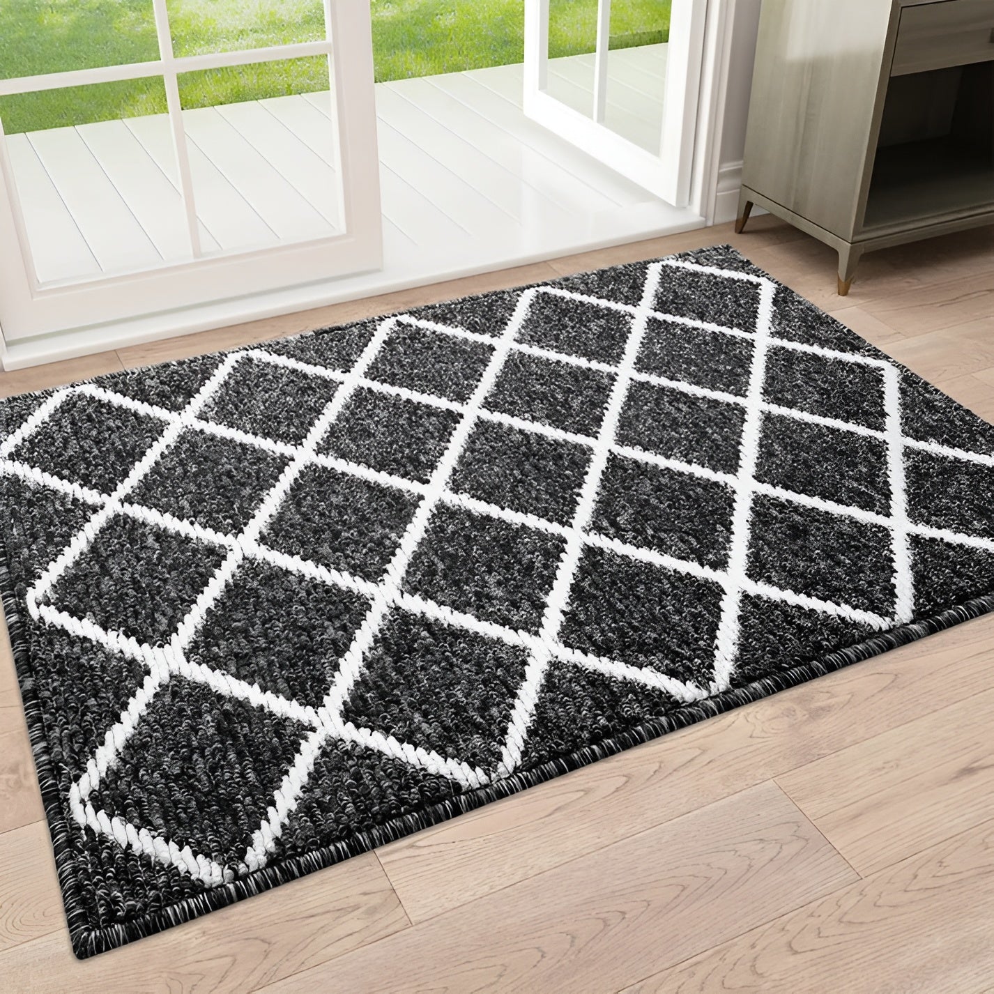 Rutete Inngangsmatte – Sklisikker og Smussavvisende | Perfekt for Innendørsbruk