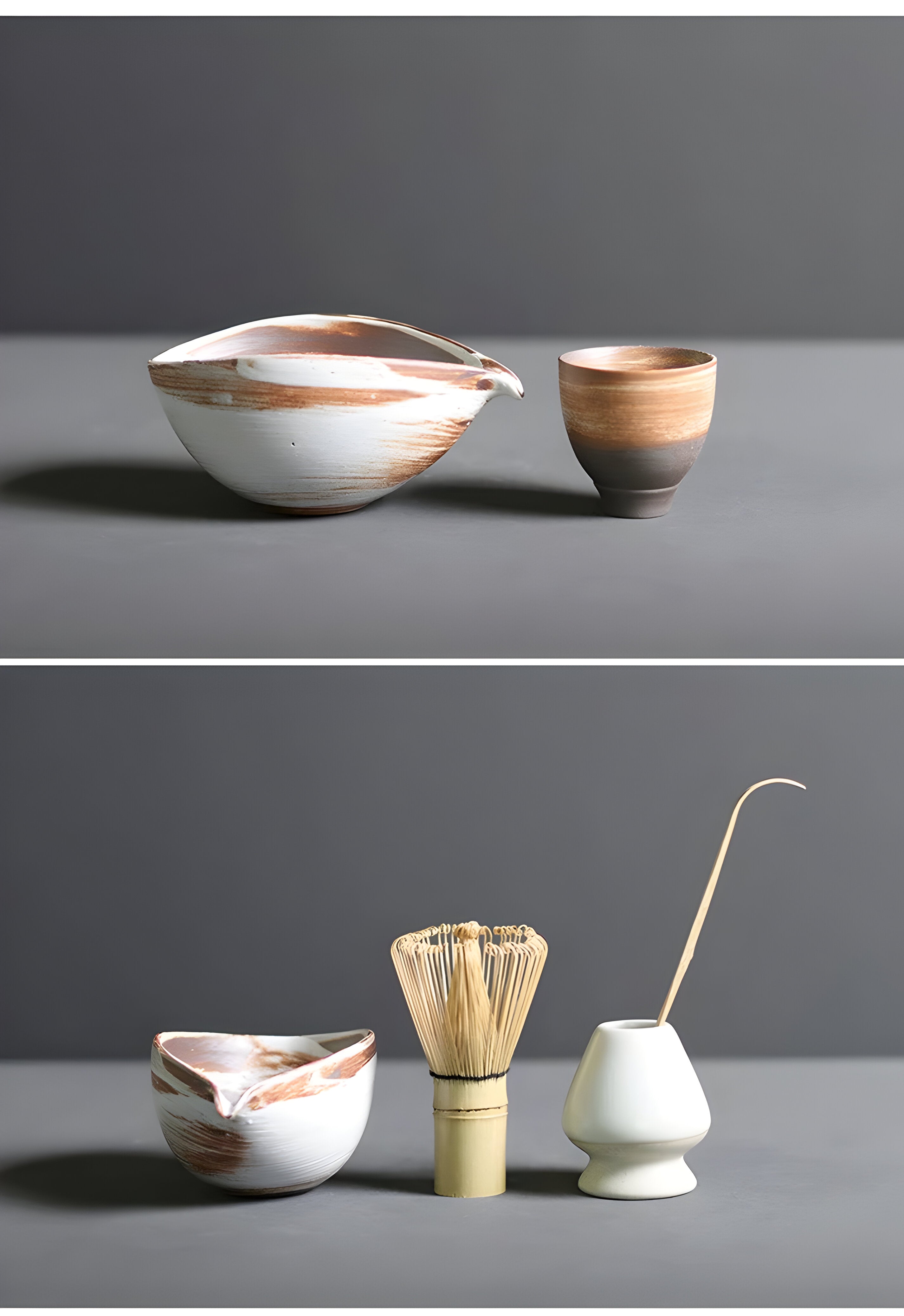Matcha Keramikset - Traditionelles japanisches Teeset (4-teilig)
