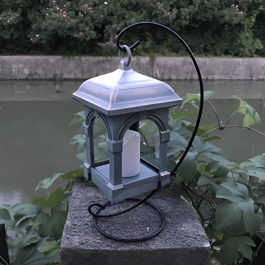 Led Solcellelampe I Form Av Et Hus – Vanntett Hagebelysning For Utendørs Bruk