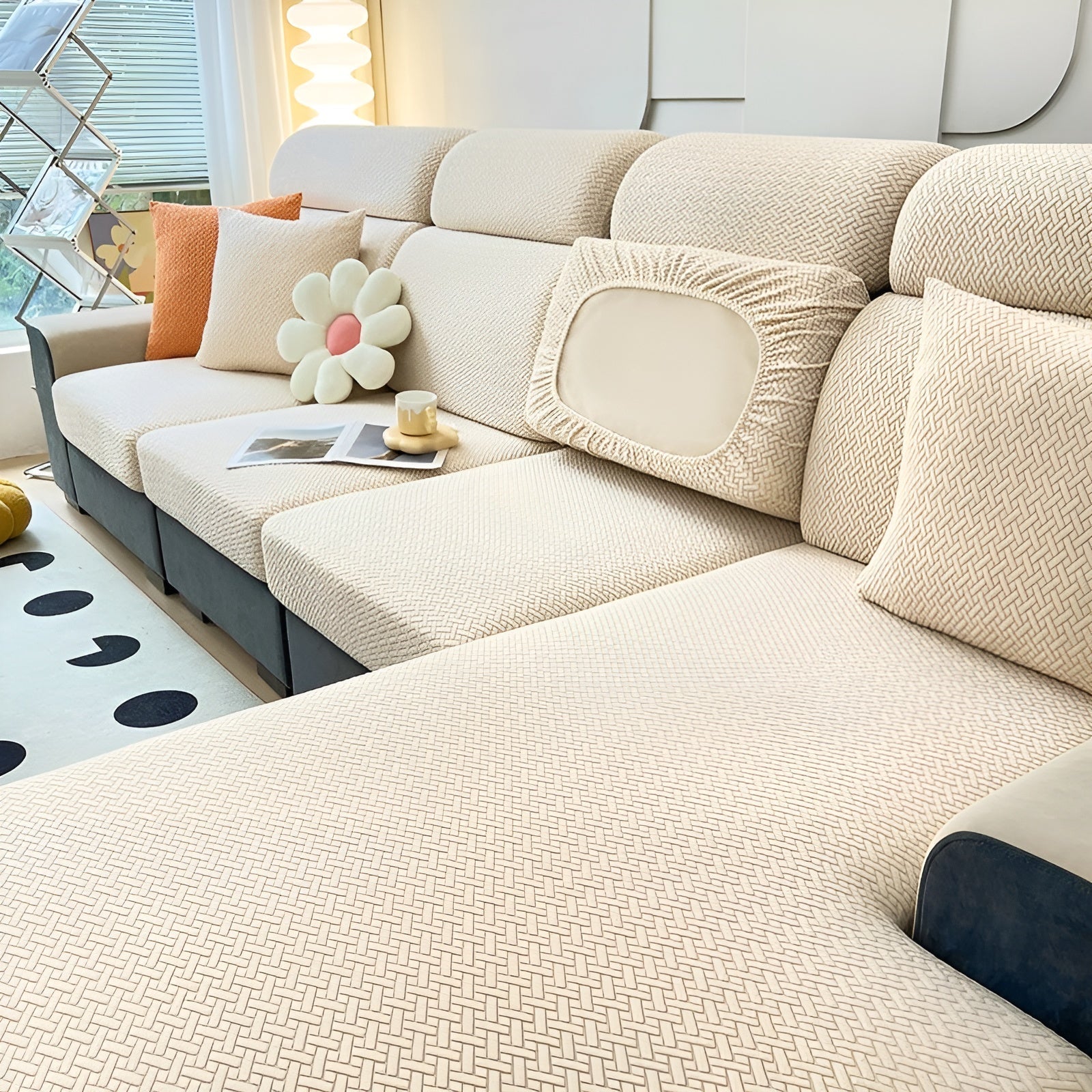 Elastisk Sofatrekk – Vannavstøtende og Sitter Perfekt | Beskyttende Stretchstoff for Sofa