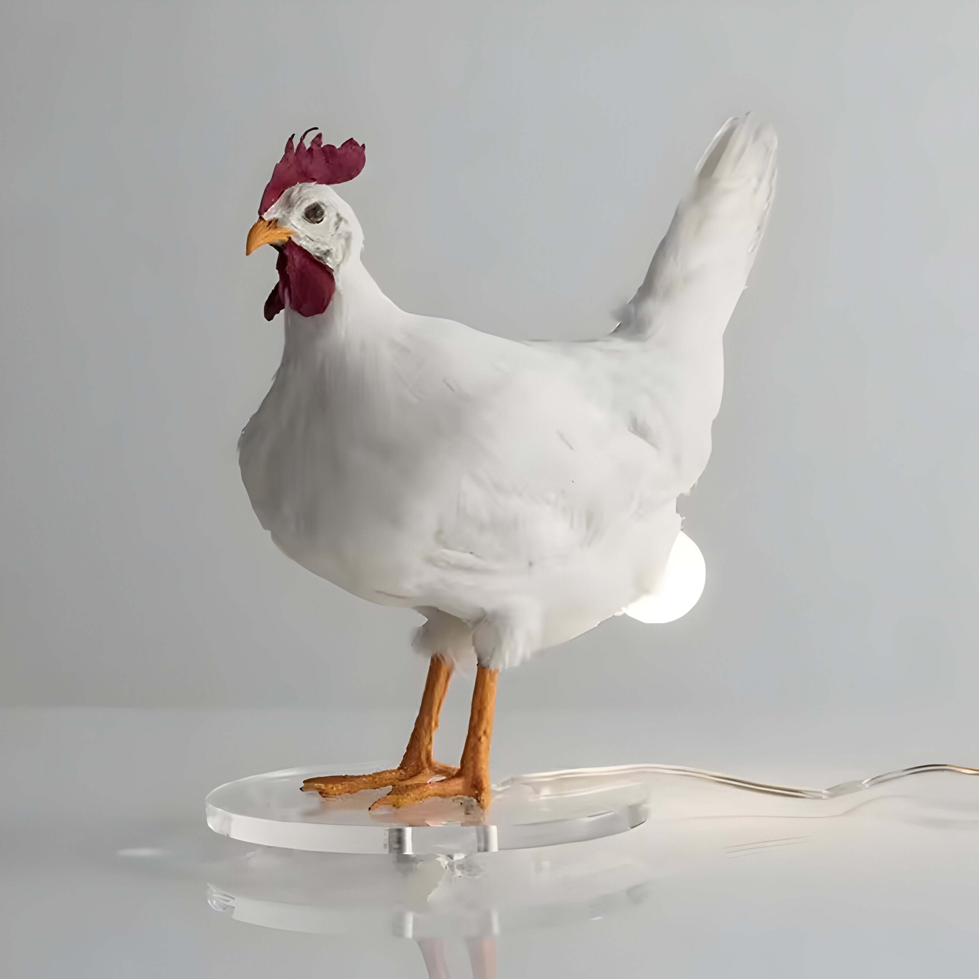 Flika - Bordlampe Med Led I Kyllingdesign