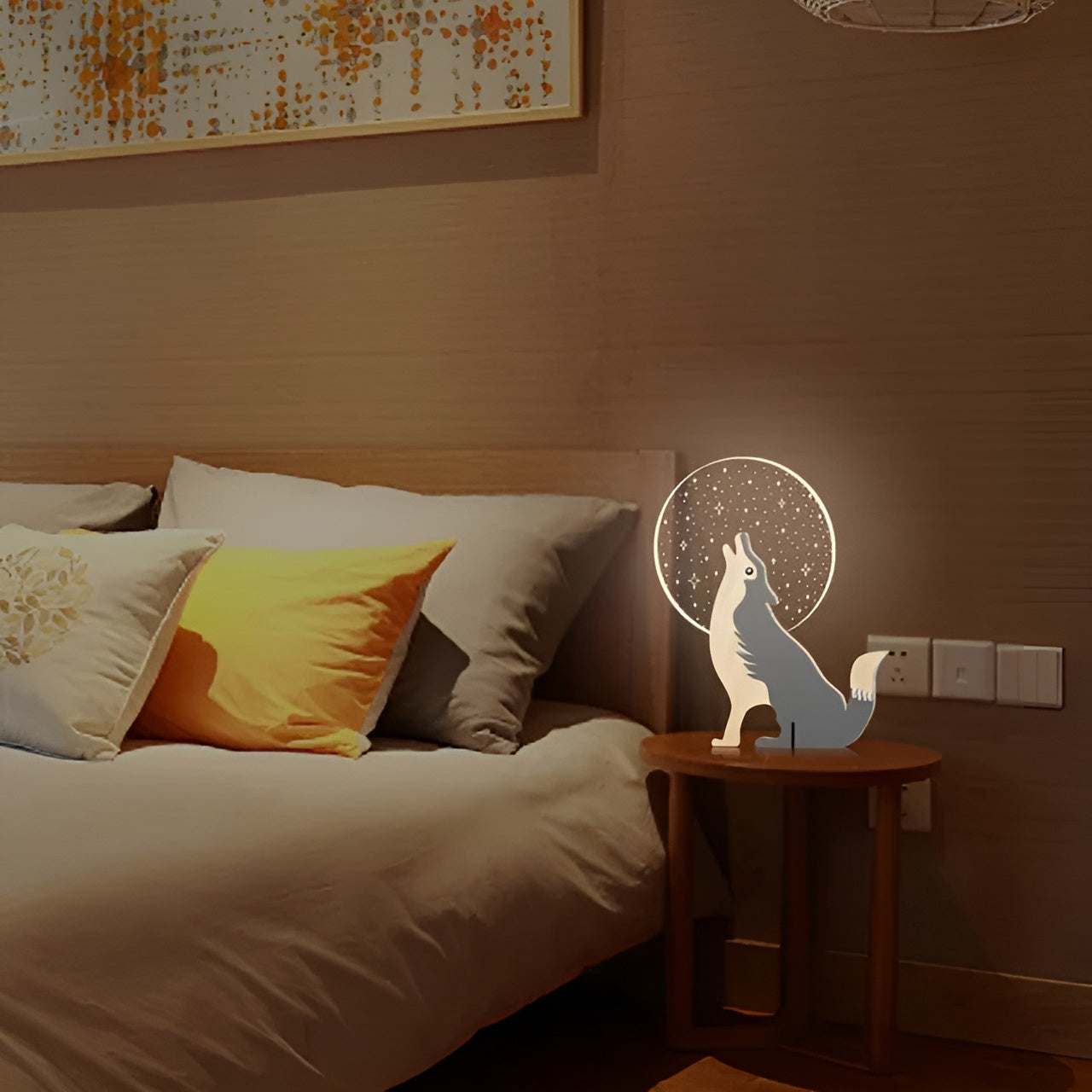 Naturlig Trelampe til Barnerom – Varmt og Mykt Lys | Skaper Koselige Kvelder