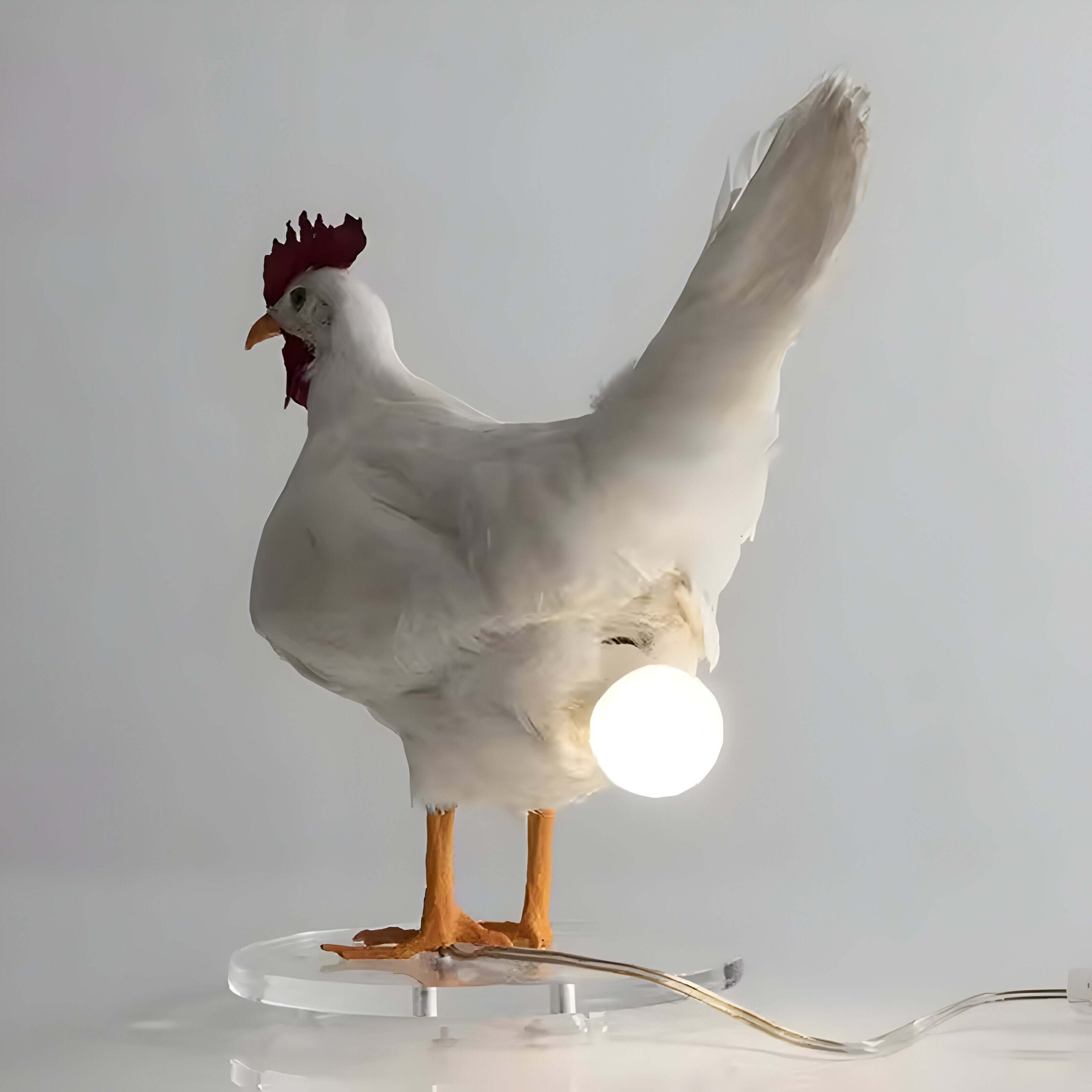 Flika - Bordlampe Med Led I Kyllingdesign