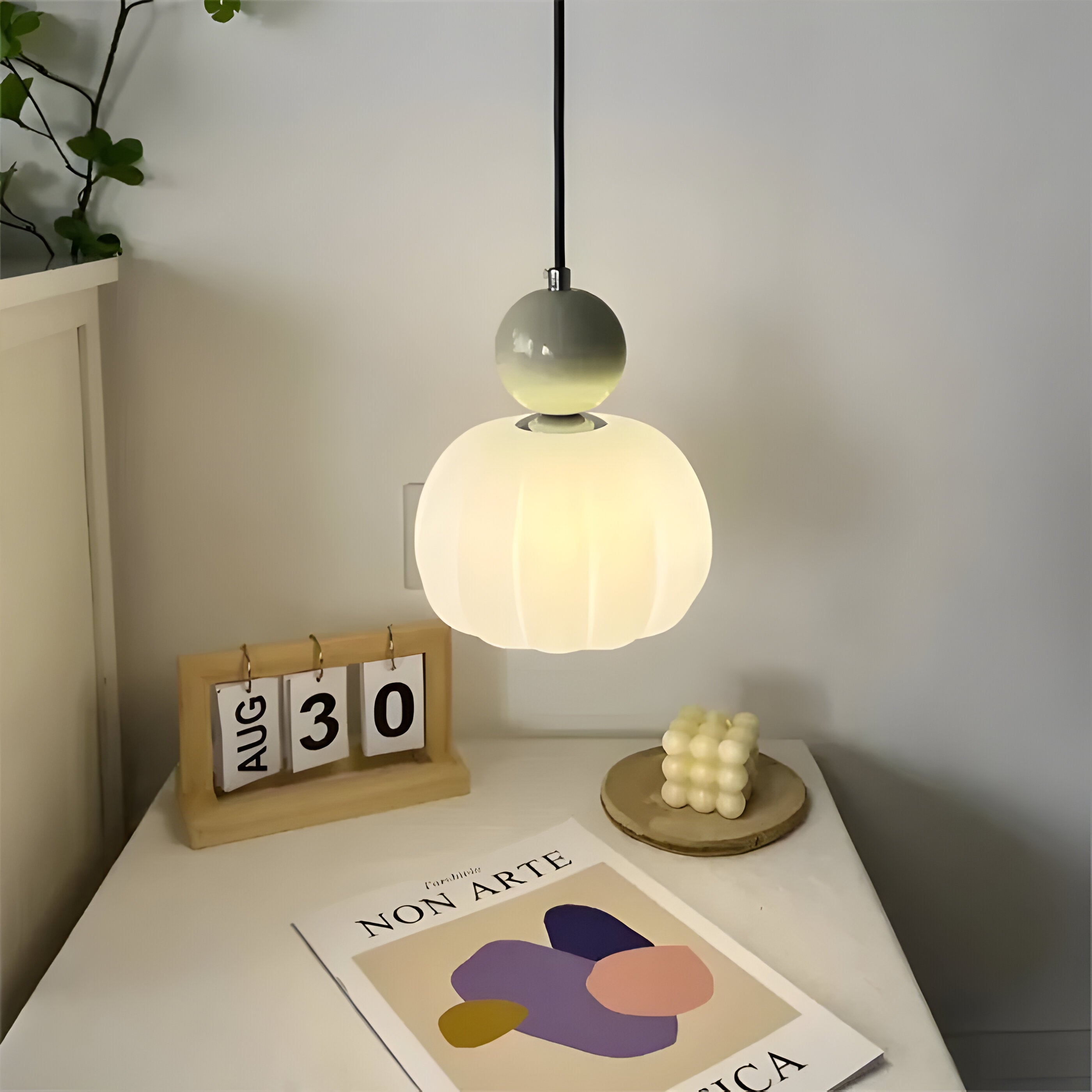 Bilde av Mjørik - Nordic Cream Pendellampe Hengende LED Lys fra Velisse