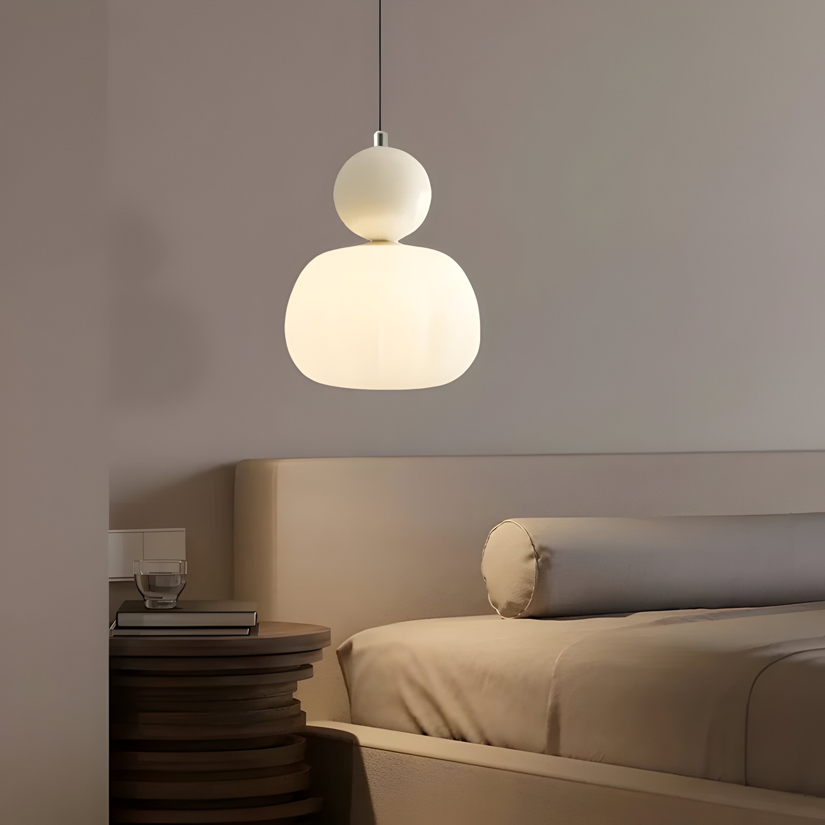 Bilde av Mjørik - Nordic Cream Pendellampe Hengende LED Lys fra Velisse