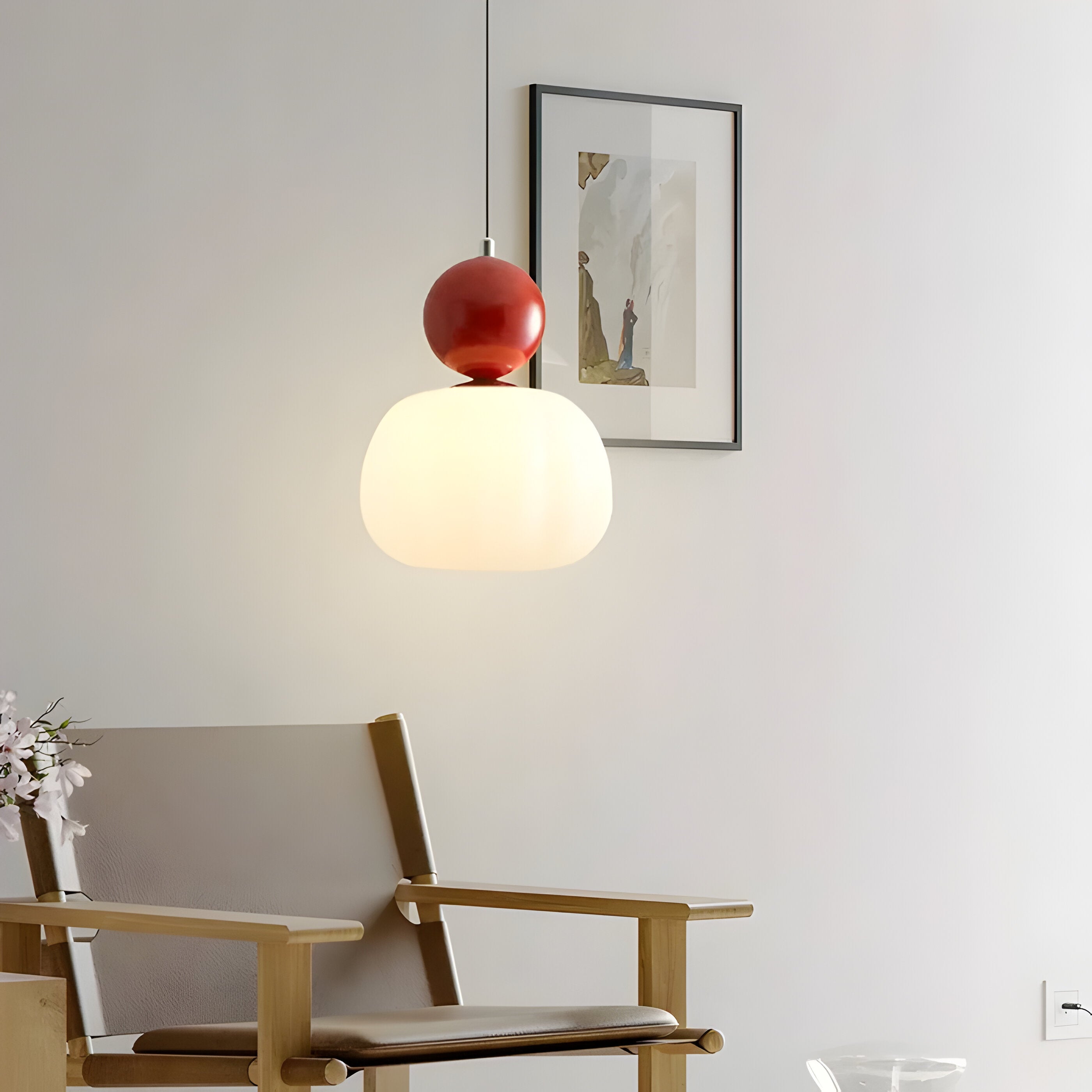 Bilde av Mjørik - Nordic Cream Pendellampe Hengende LED Lys fra Velisse