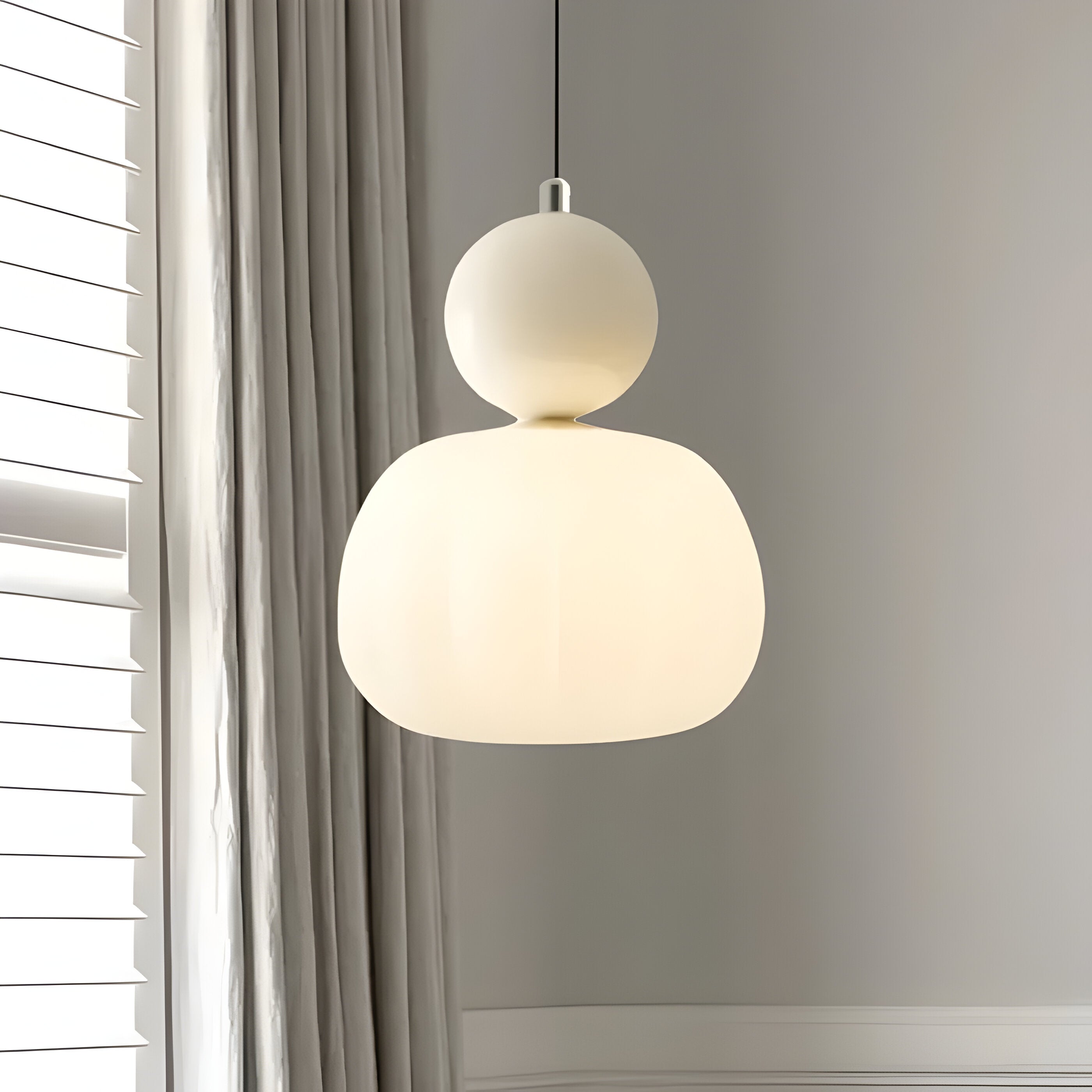 Bilde av Mjørik - Nordic Cream Pendellampe Hengende LED Lys fra Velisse